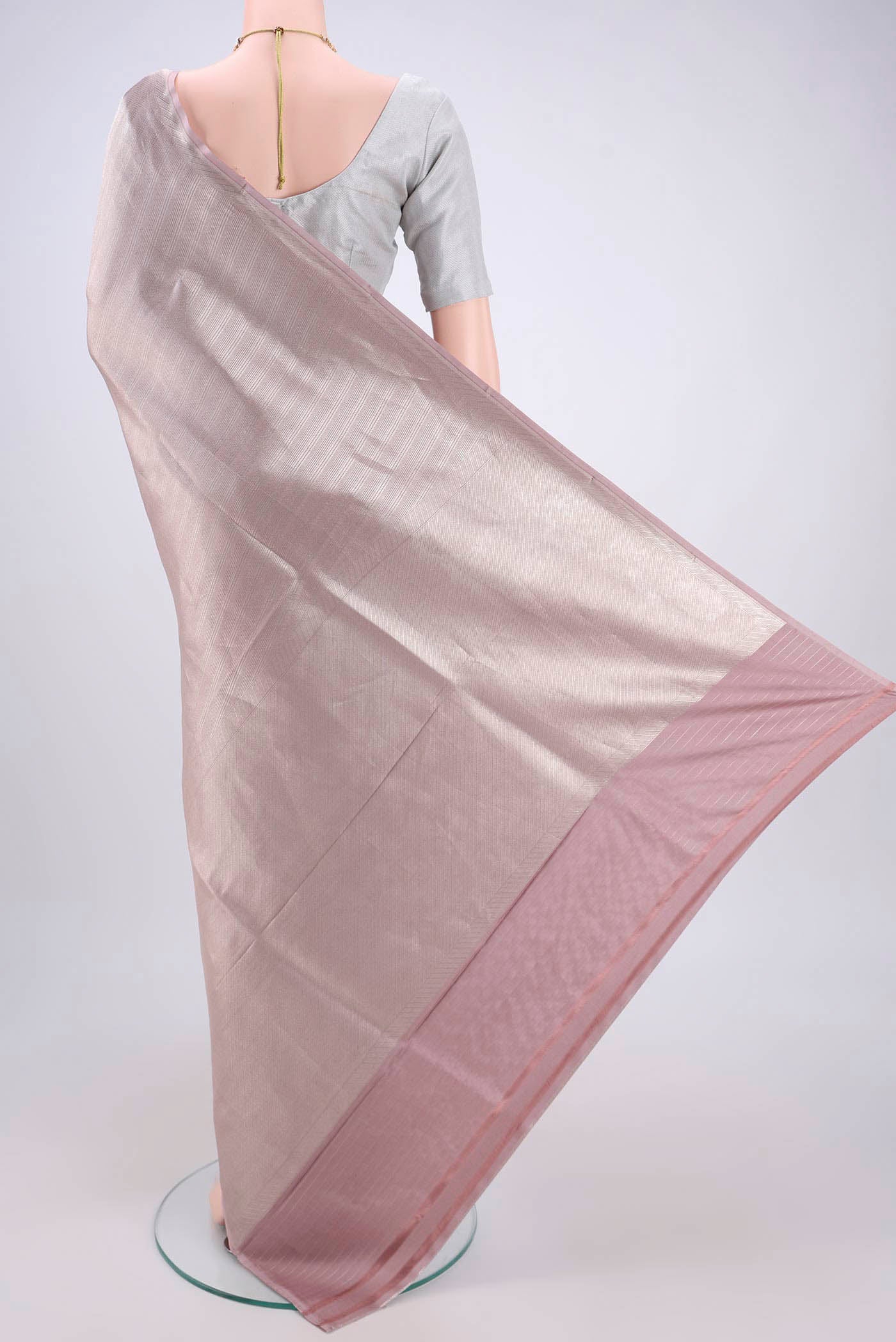 Mauve Banarasi Silk Saree - Image 3