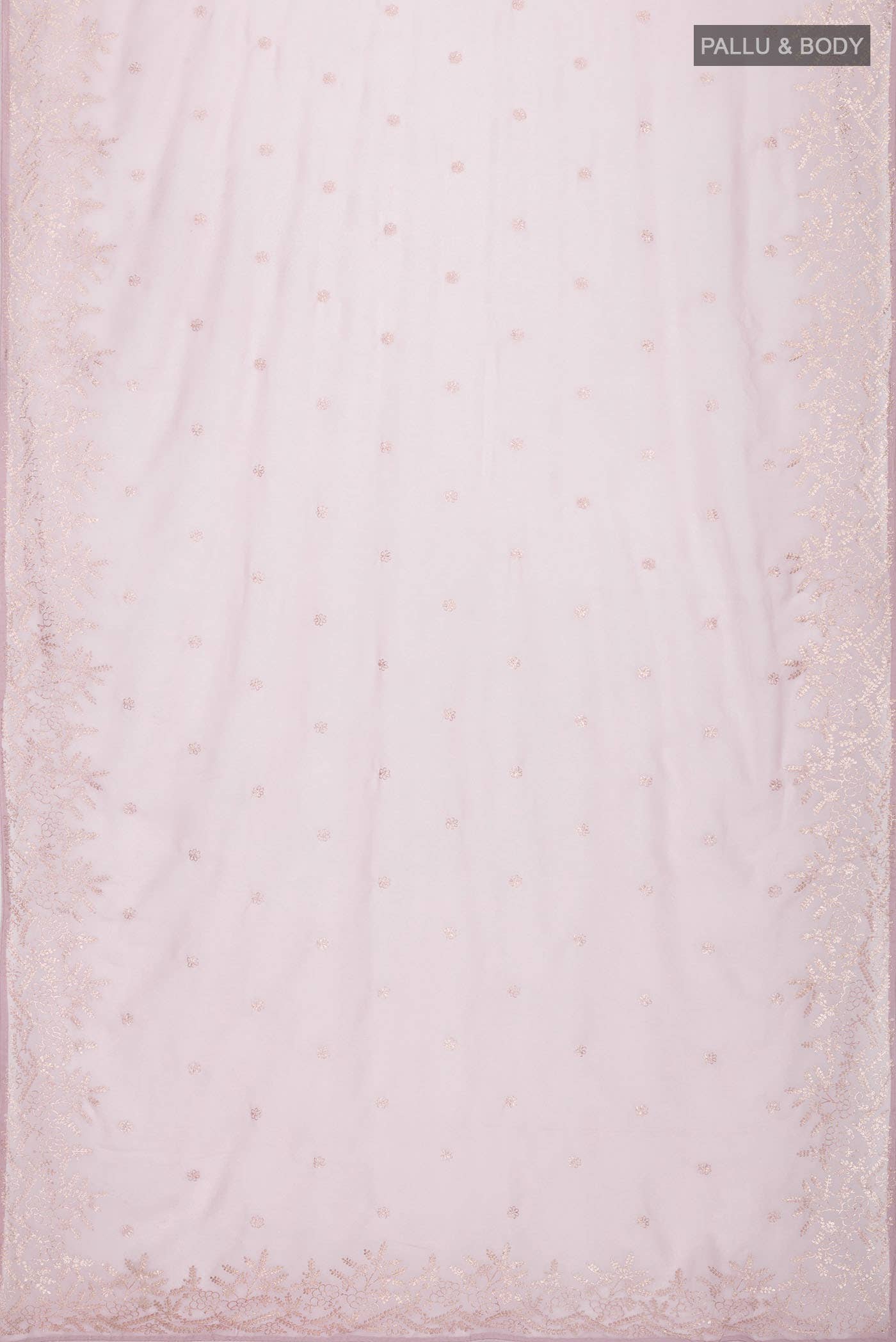 Mauve Chiffon Saree - Image 2