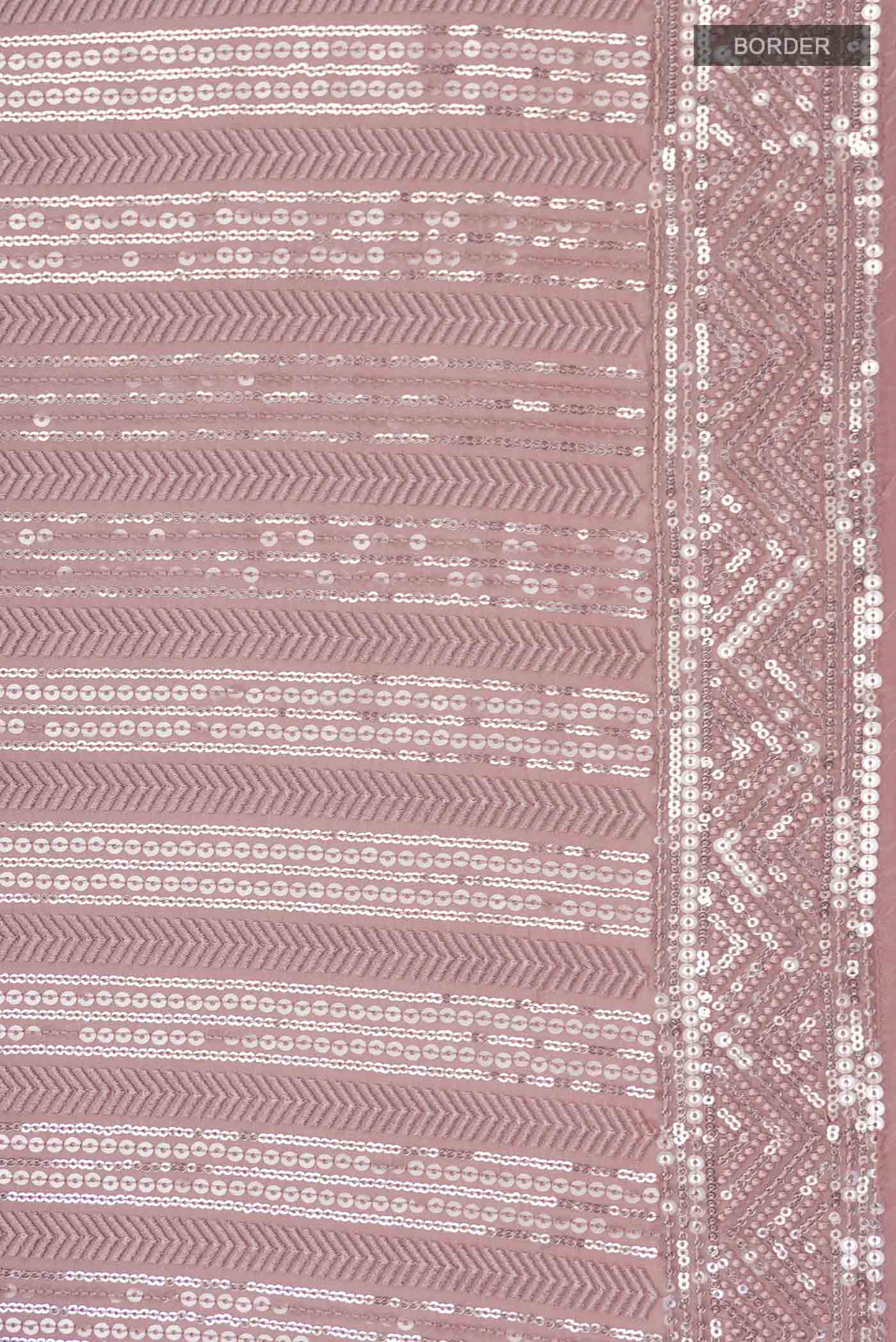 Mauve Georgette Saree - Image 3