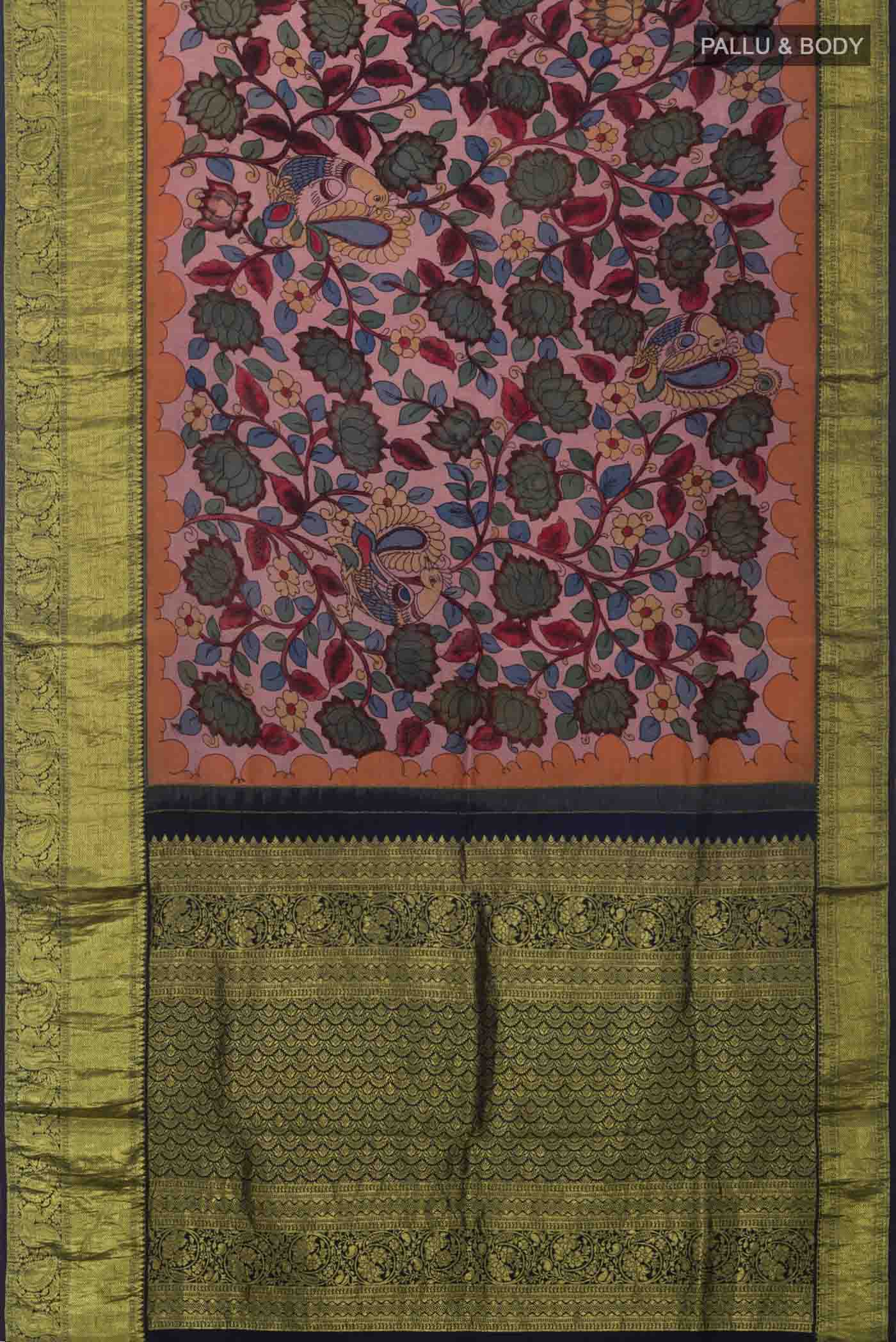Mauve Kanchipuram Silk Saree - Image 6