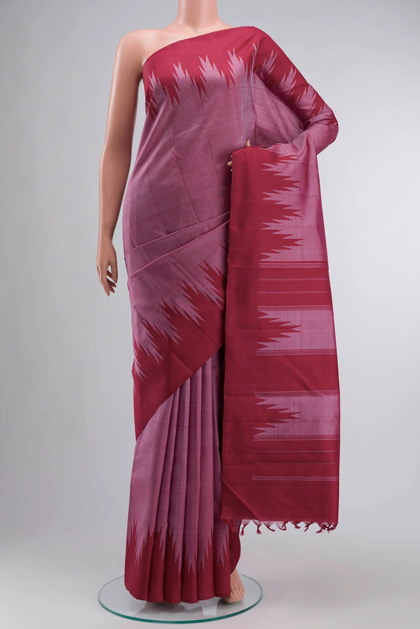Pink Kanchipuram Silk Saree