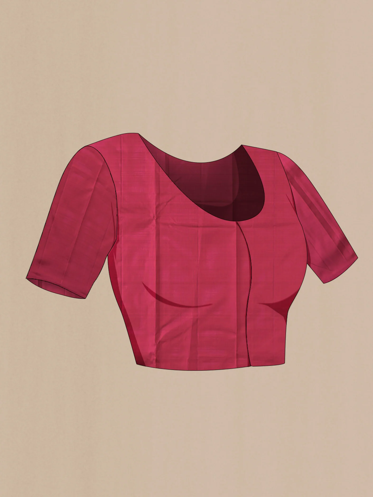 Pink Kanchipuram Silk Saree - Image 5