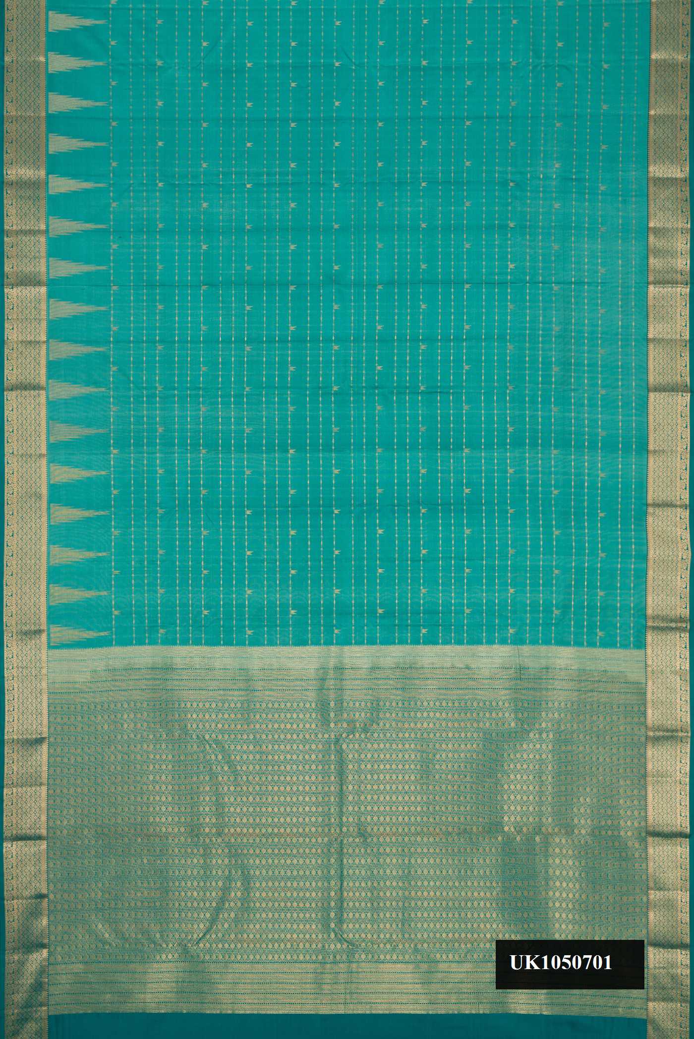 Maya Blue Dual Tone Kanchipuram Silk Saree