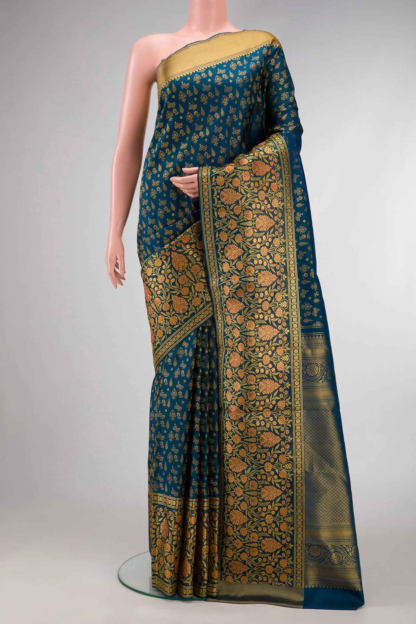 Blue Kanjivaram Silk Saree