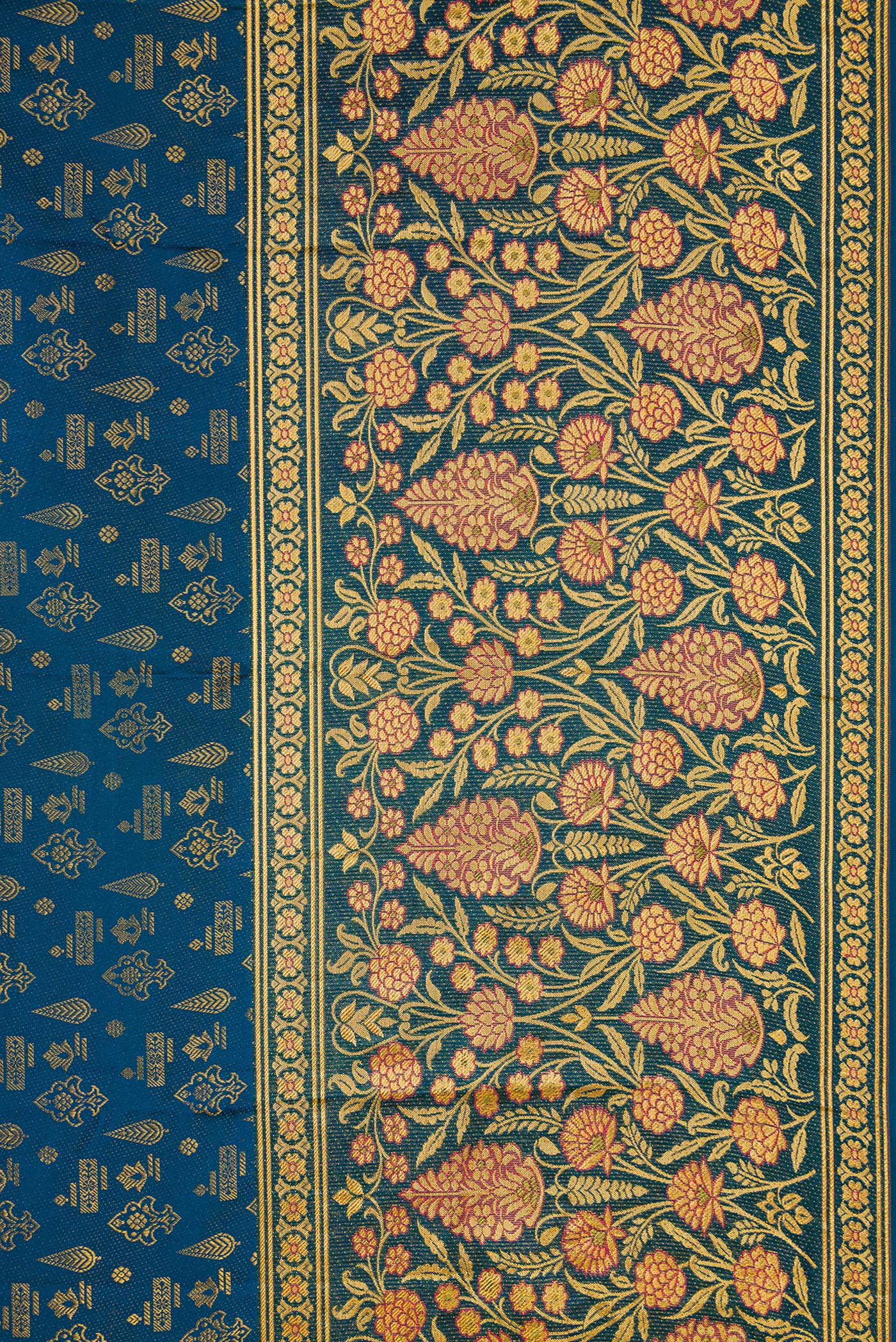 Blue Kanjivaram Silk Saree - Image 3