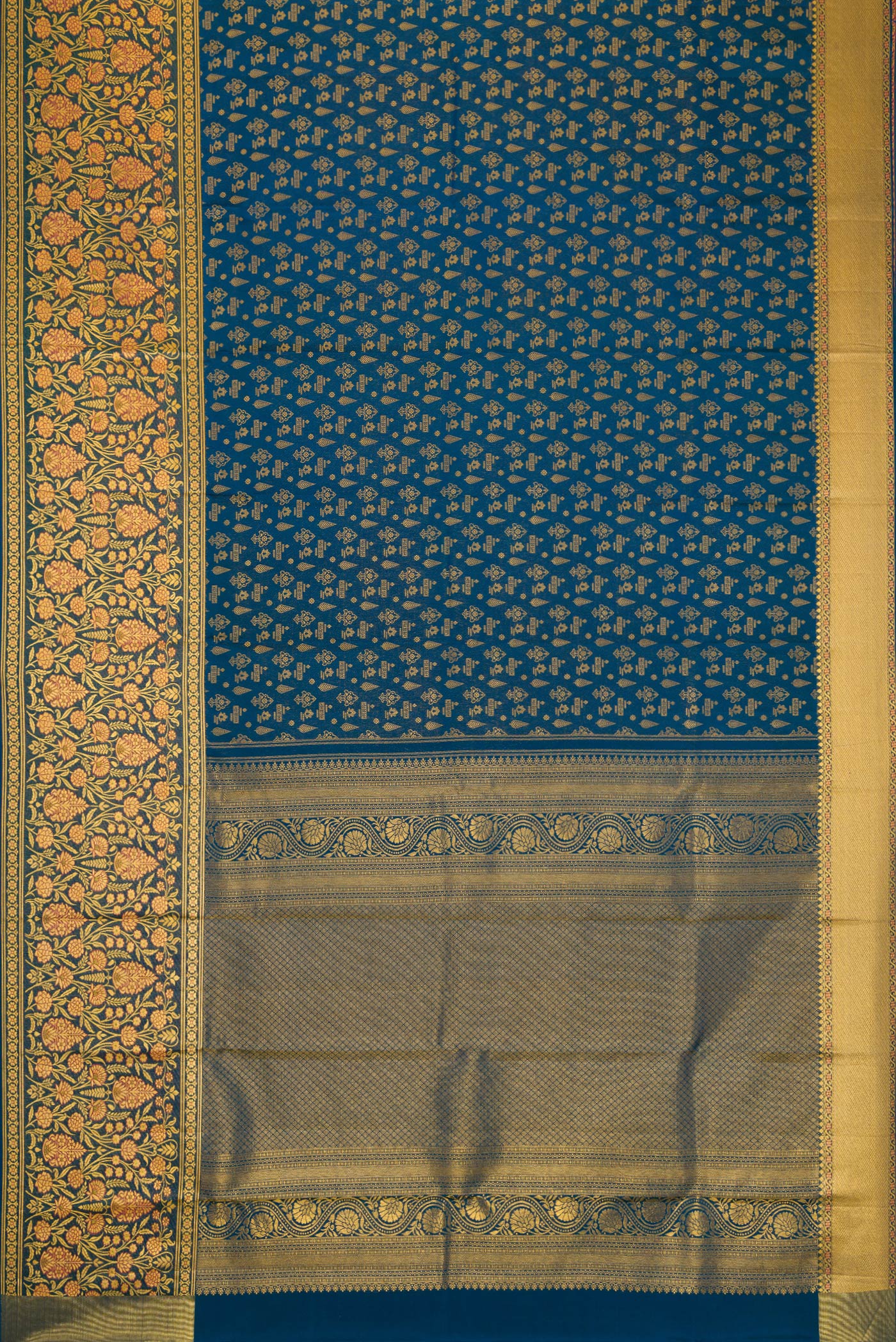Blue Kanjivaram Silk Saree - Image 6
