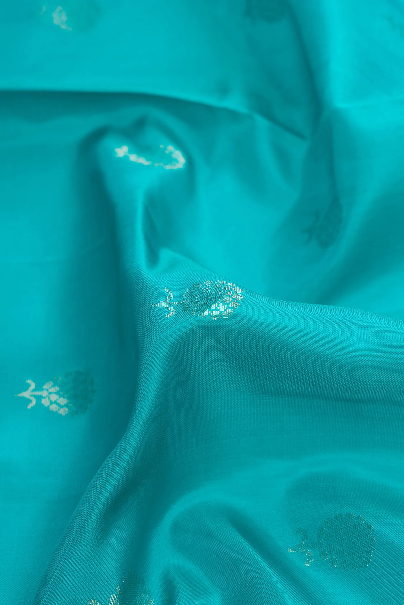 Maya Blue Soft Silk Saree - Image 2