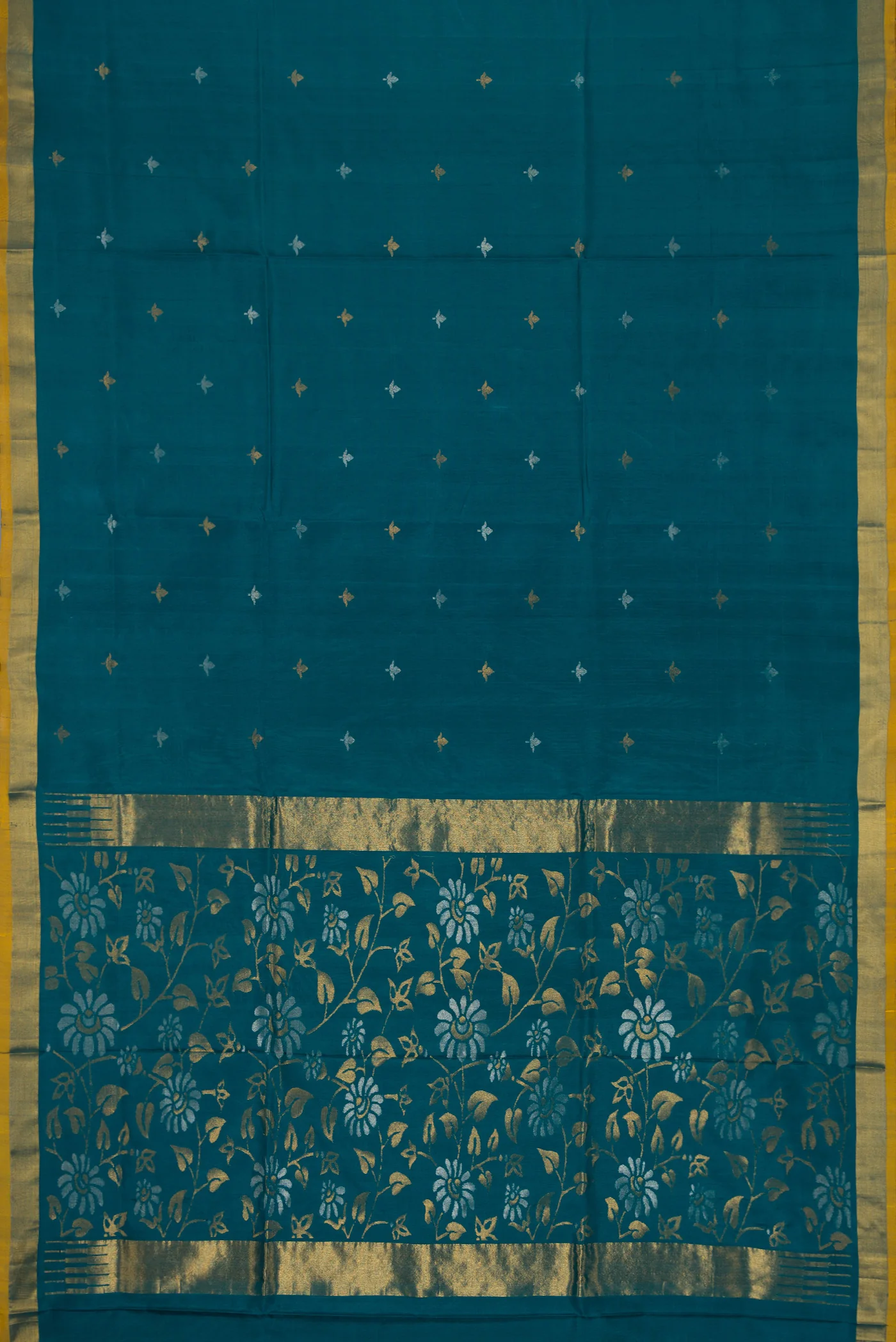Maya Blue Uppada Silk Saree - Image 6
