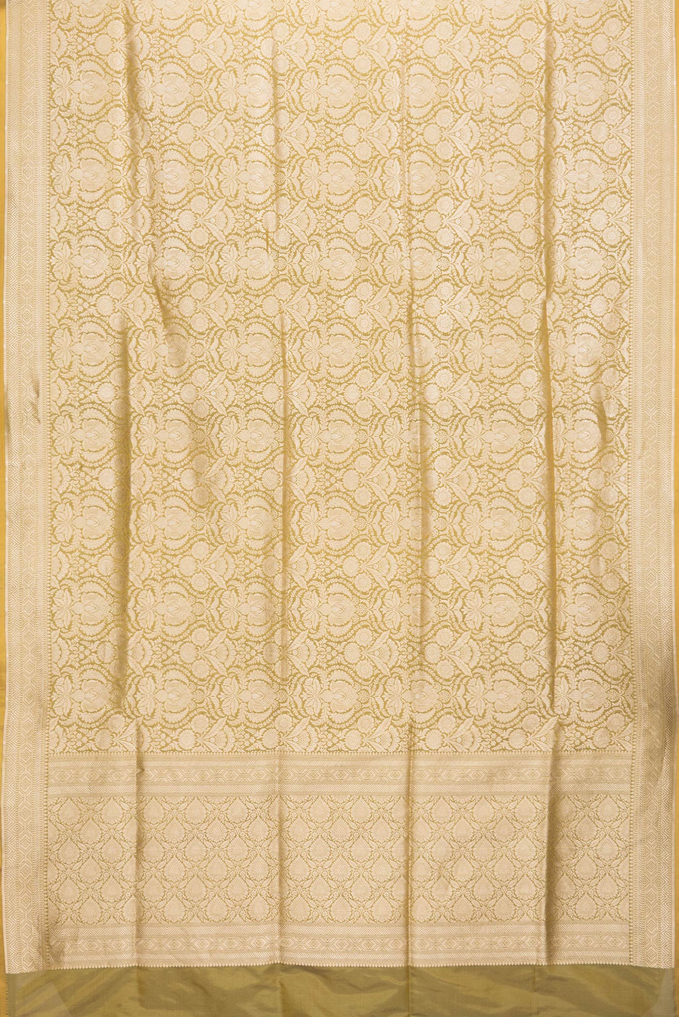 Mehandi Green Banarasi Silk Saree - Image 6