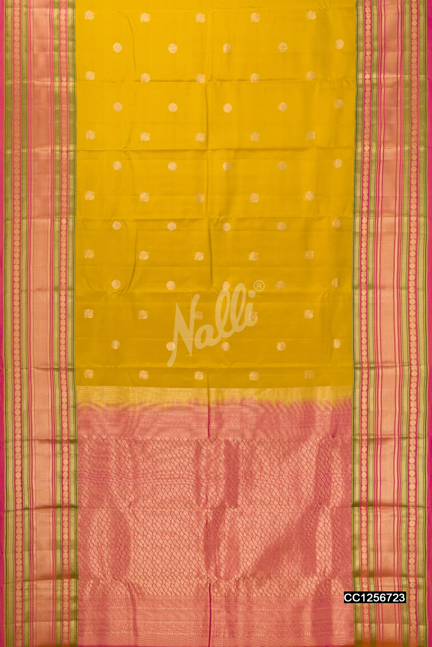 Mehandi Green Dual Tone Kanchipuram Silk Saree