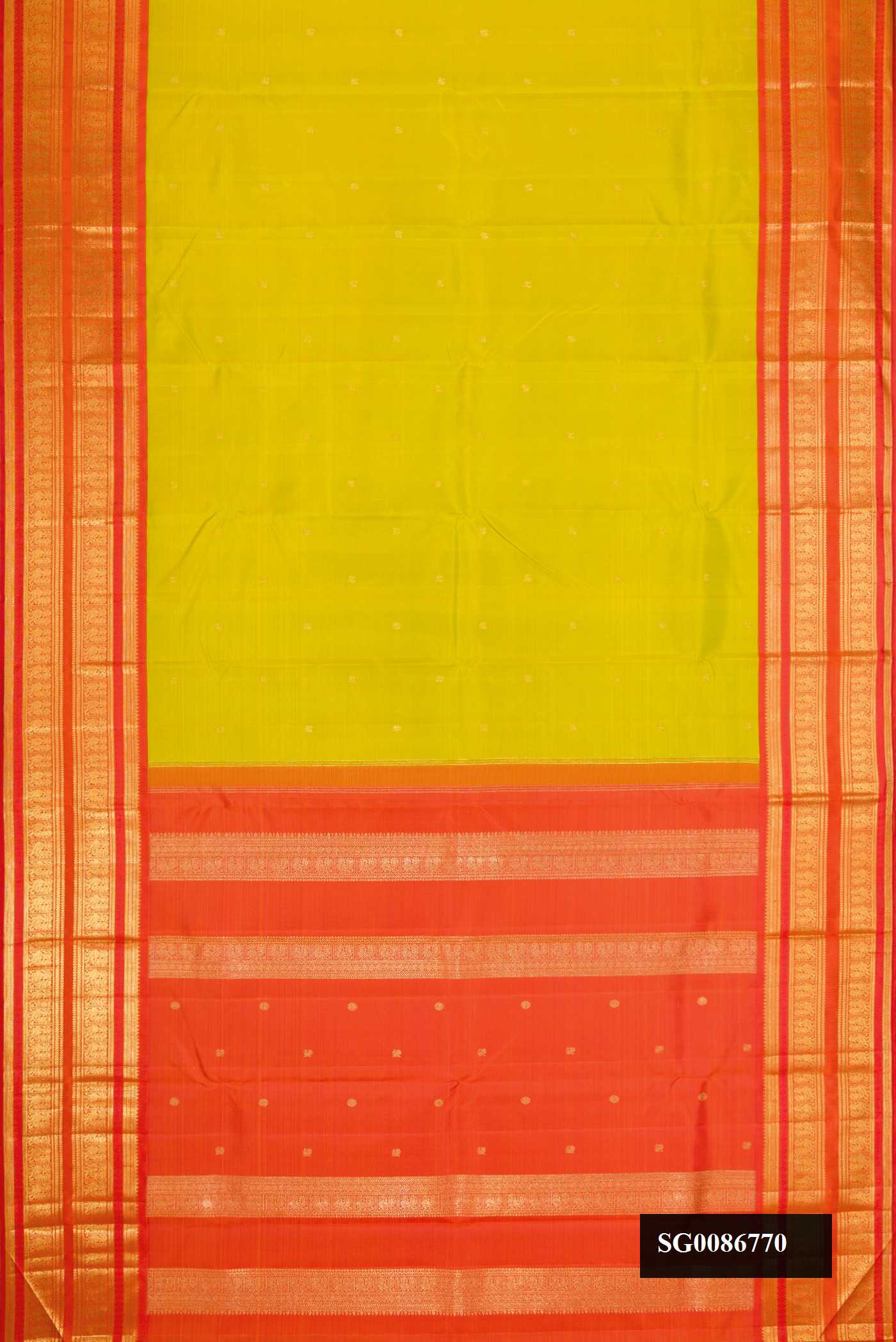 Mehandi Green Dual Tone Kanchipuram Silk Saree