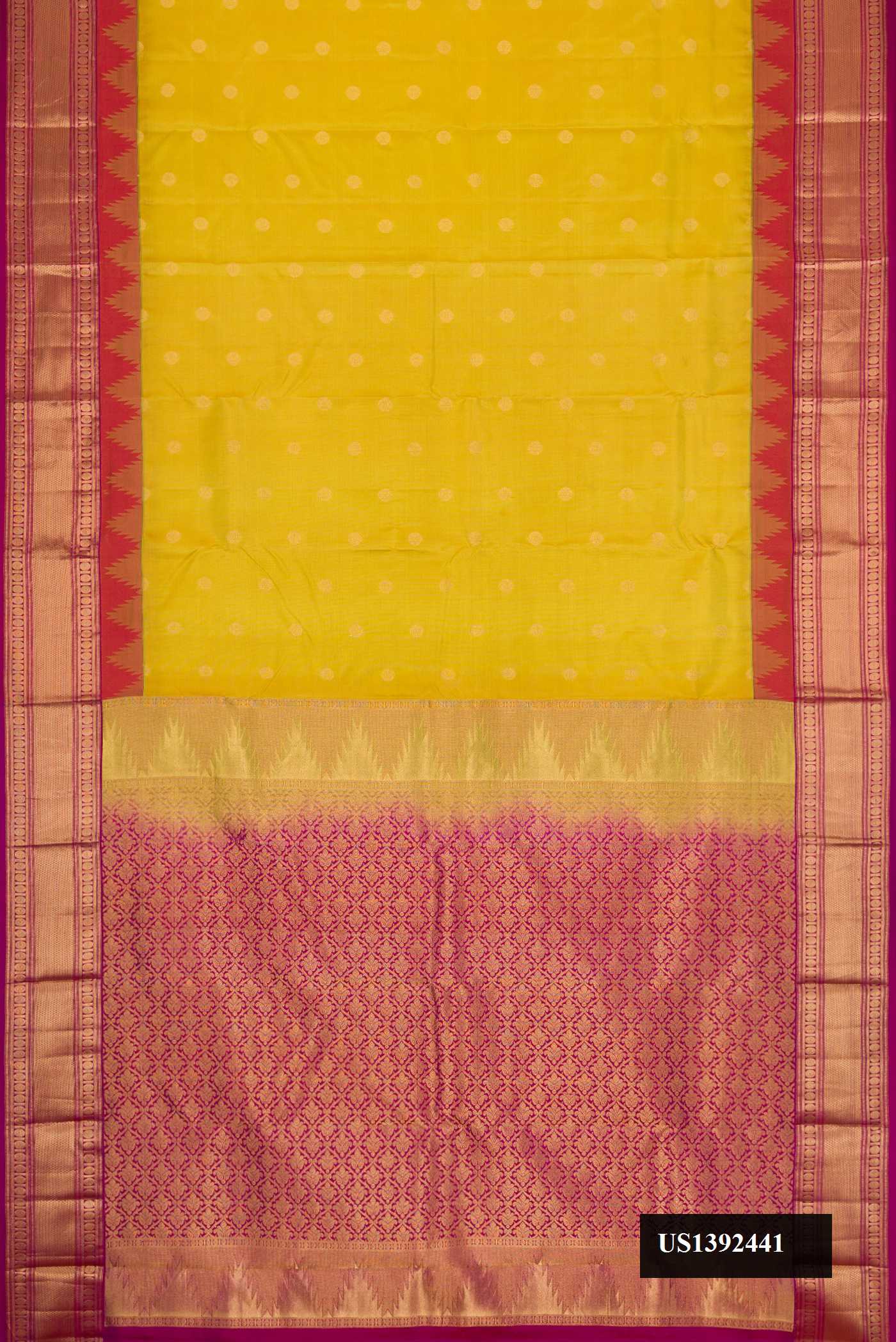 Mehandi Green Dual Tone Kanchipuram Silk Saree