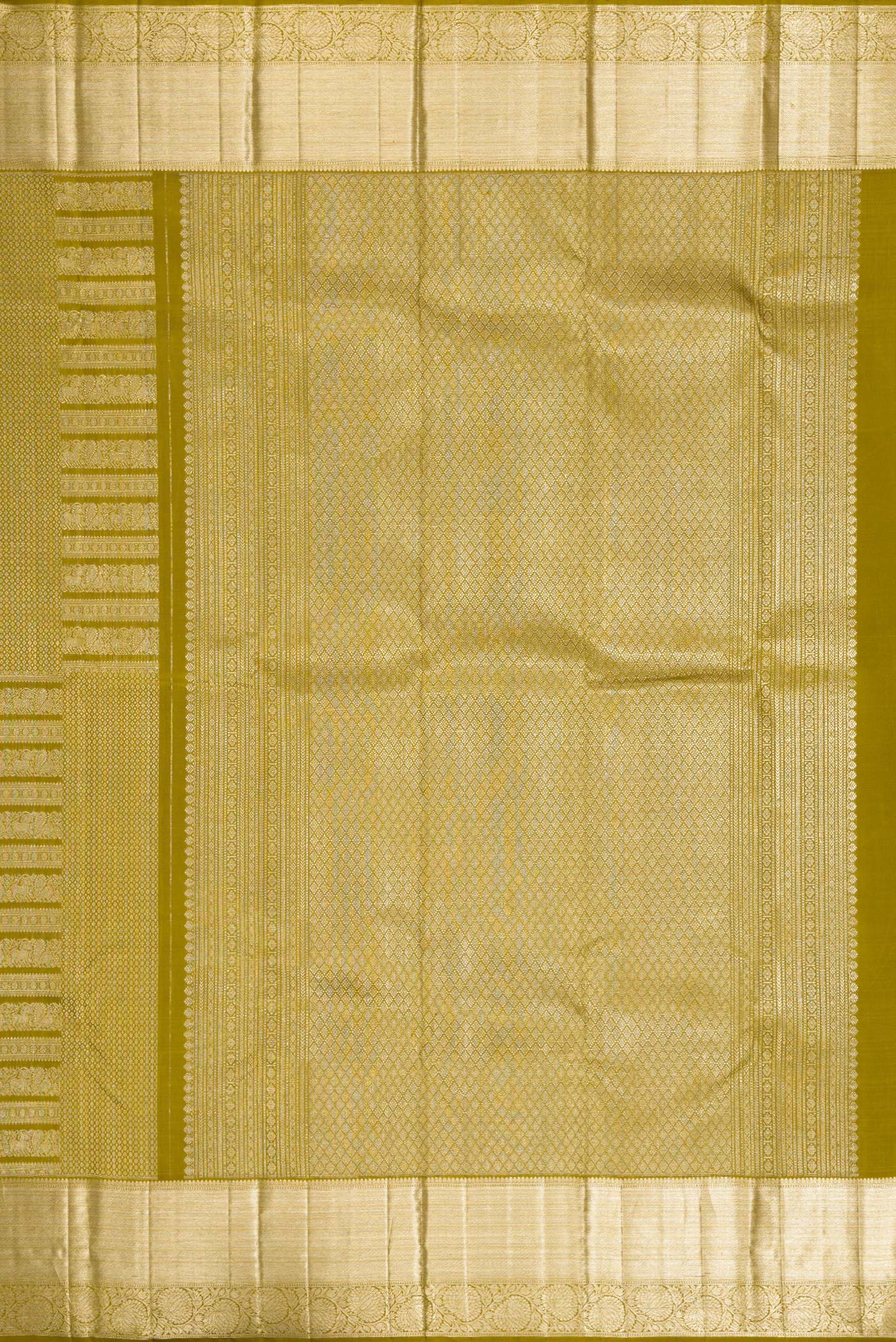Mehandi Green Kanchipuram Silk Saree - Image 7