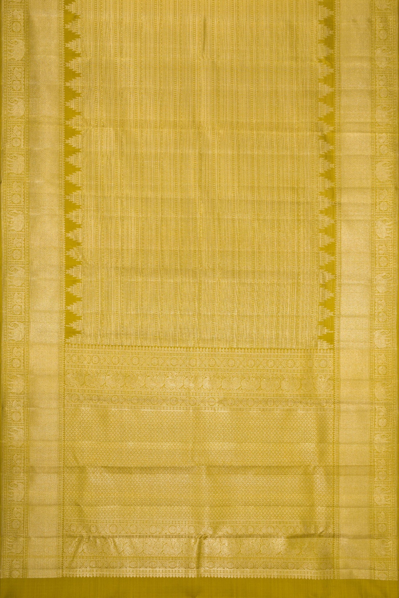 Mehandi Green Kanchipuram Silk Saree - Image 6