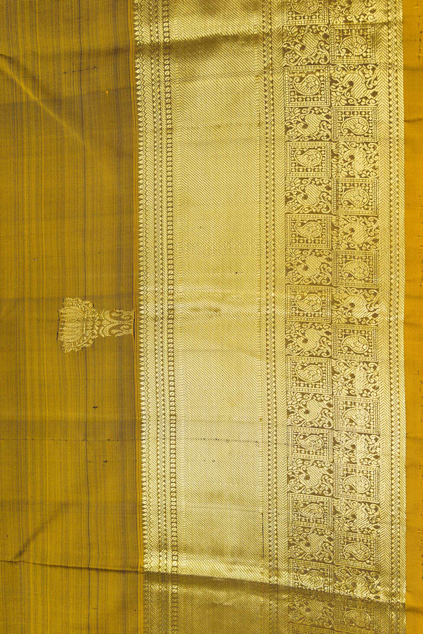 Mehandi Green Kanchipuram Silk Saree - Image 3