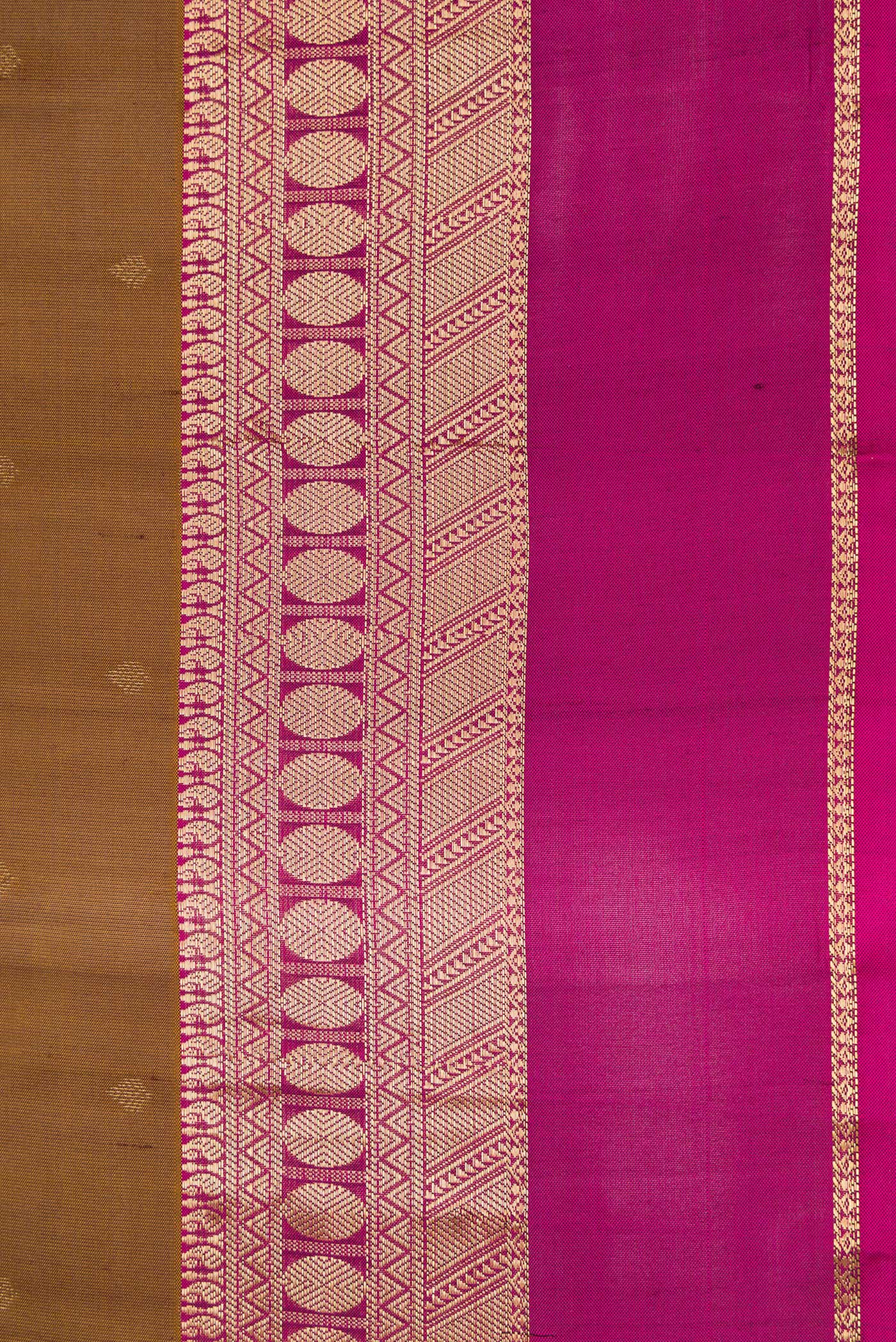 Brown Kanchipuram Silk Saree - Image 3