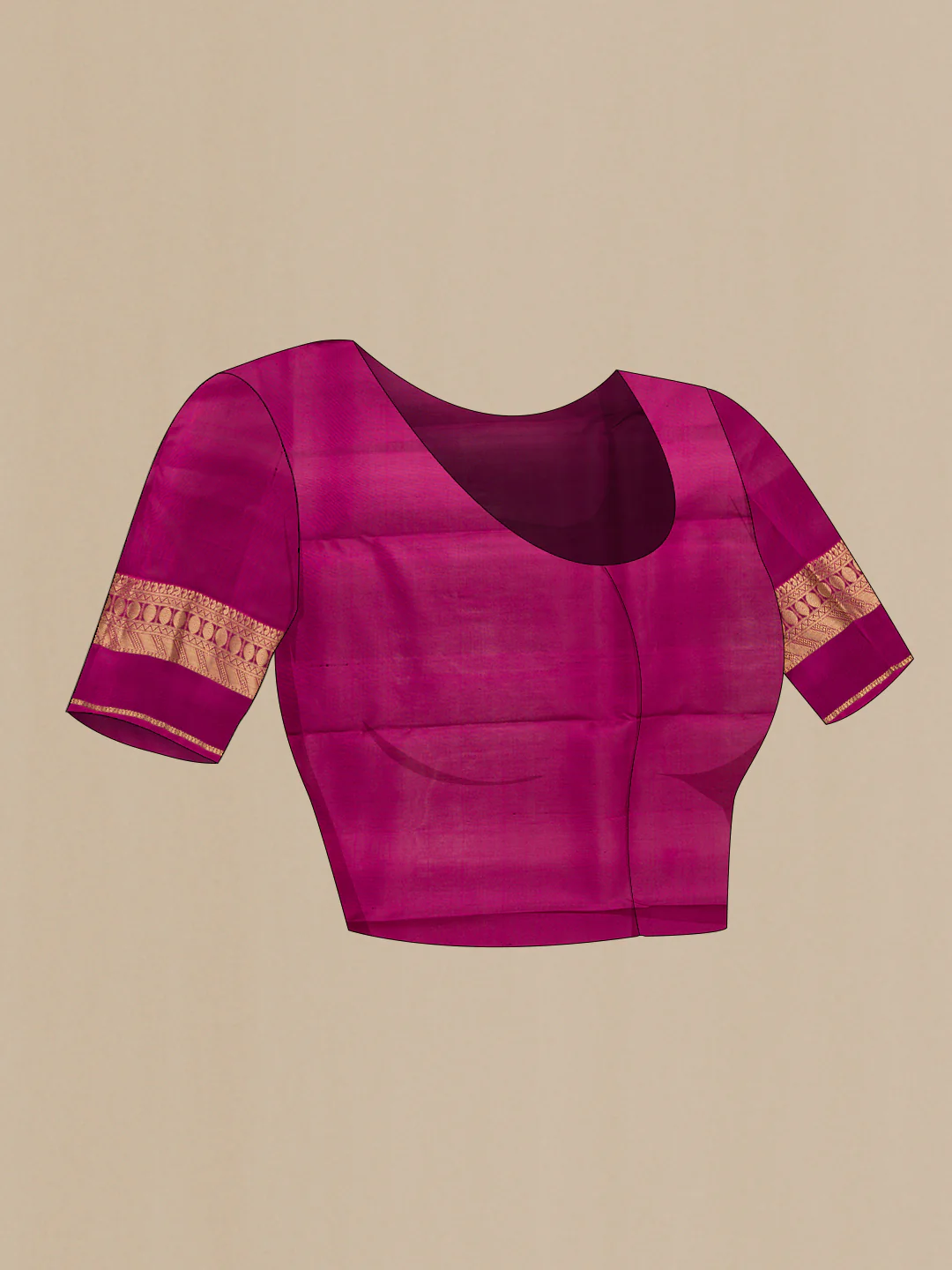 Brown Kanchipuram Silk Saree - Image 5