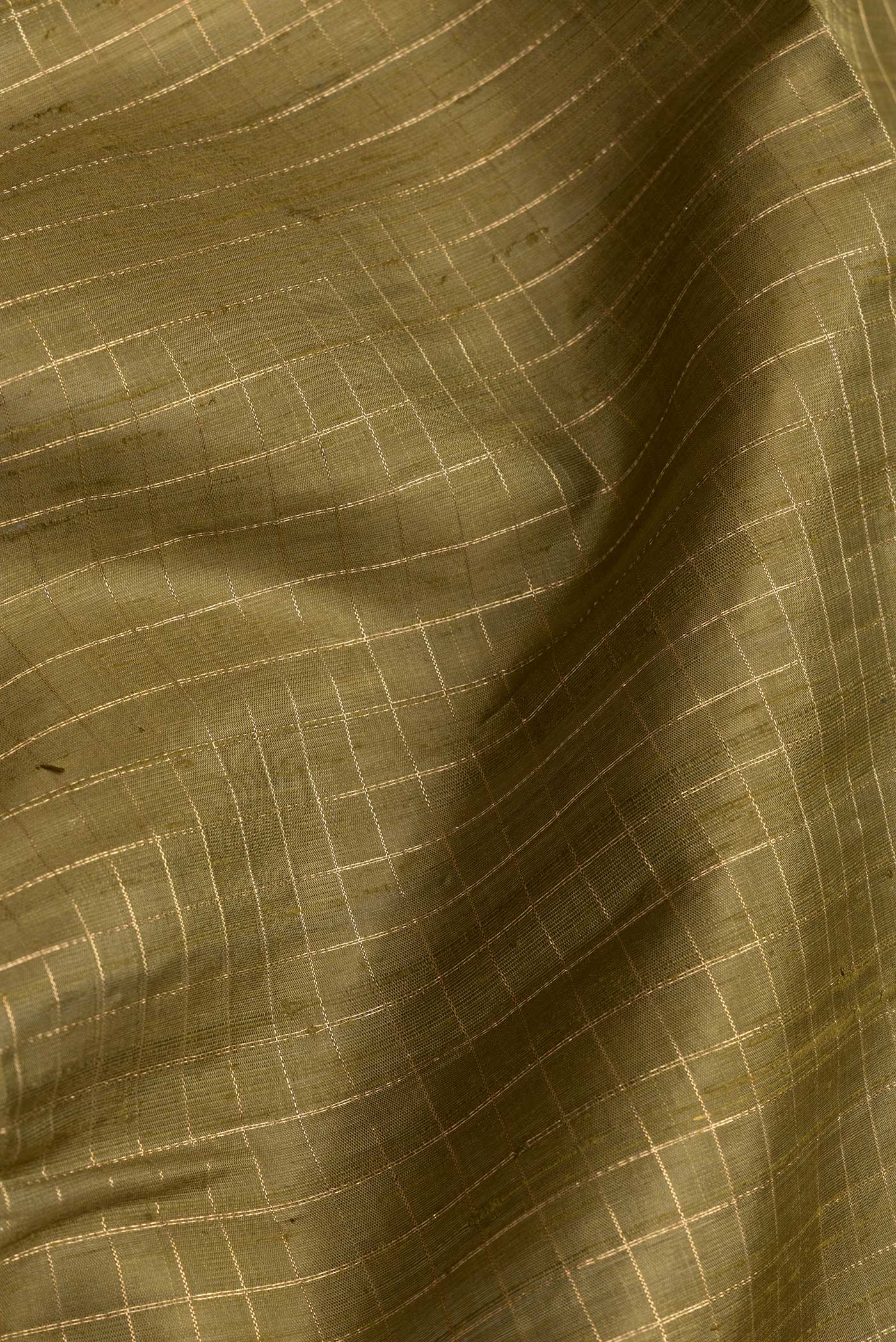 Mehandi Green Raw Silk Saree - Image 2