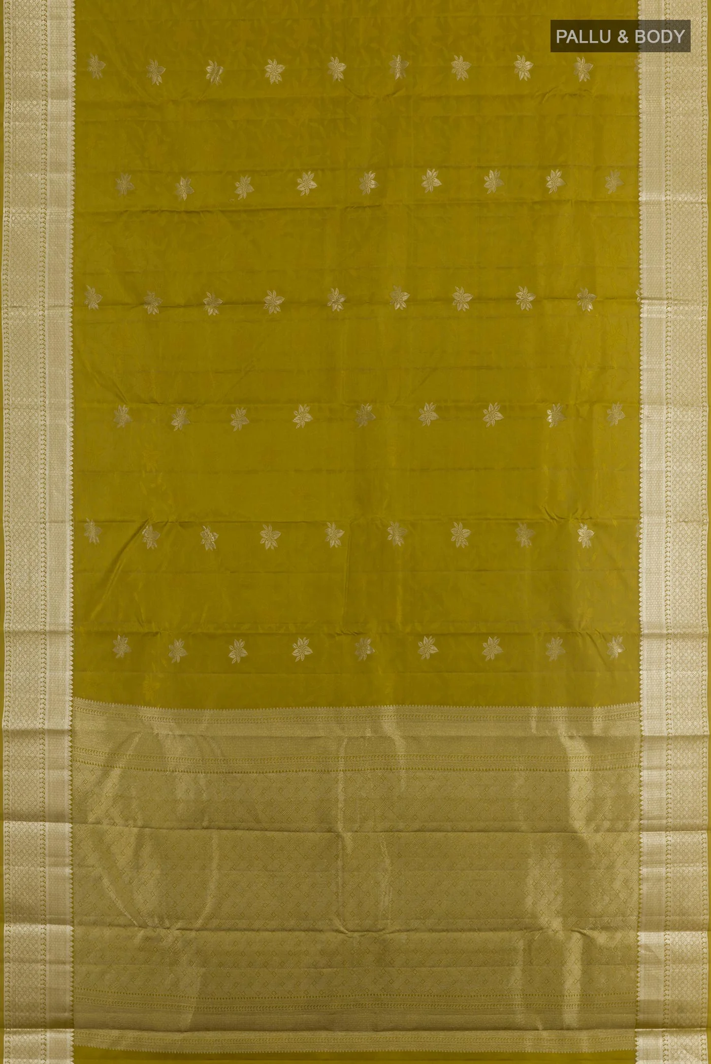 Mehandi Green Kanchipuram Silk Saree - Image 3