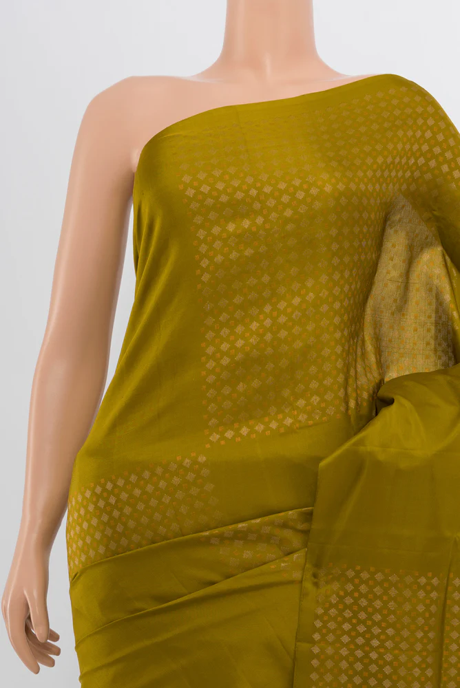 Mehandi Green Soft Silk Saree - Image 2