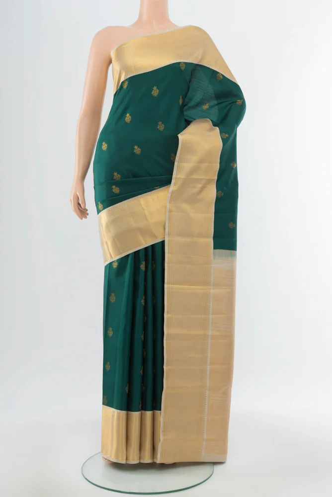 Teal Kanjivaram Silk Saree