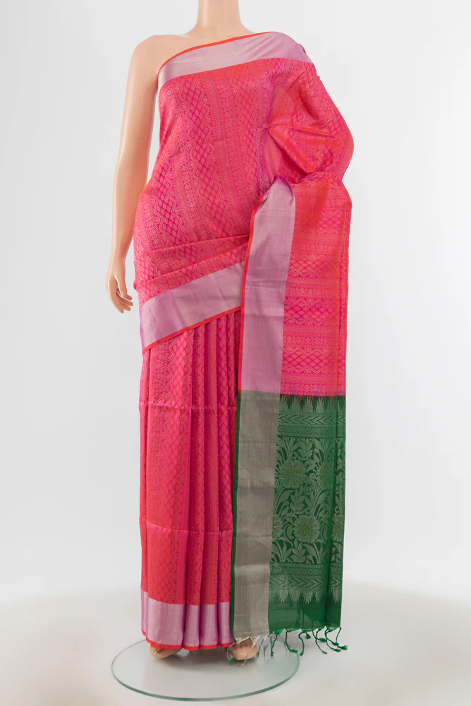 Pink Soft Silk Saree