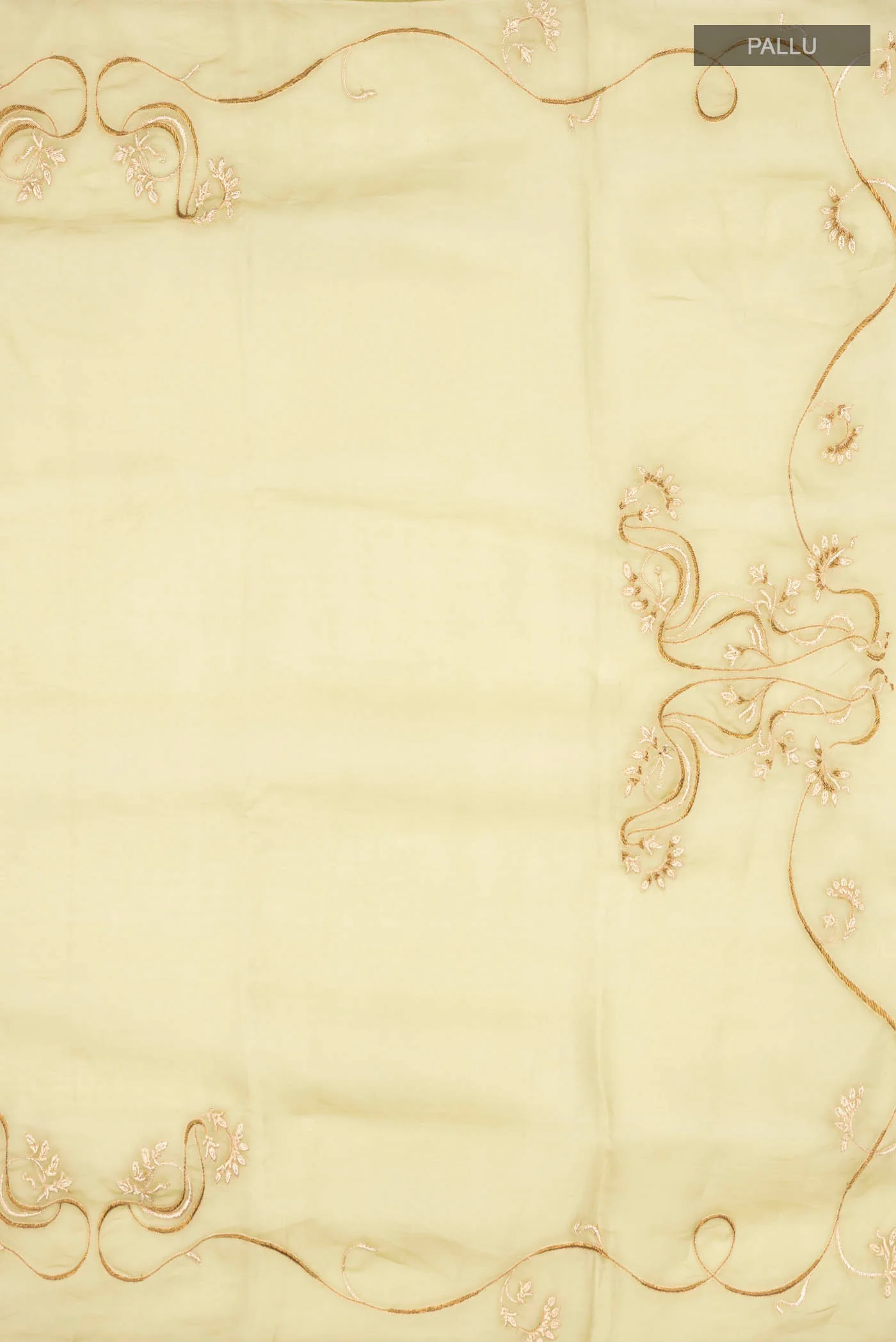 Mira-Green Organza Silk Saree - Image 5