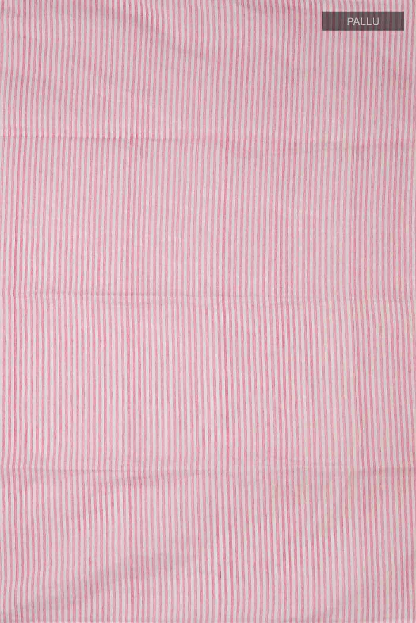 Mogra-White Cotton Saree - Image 6