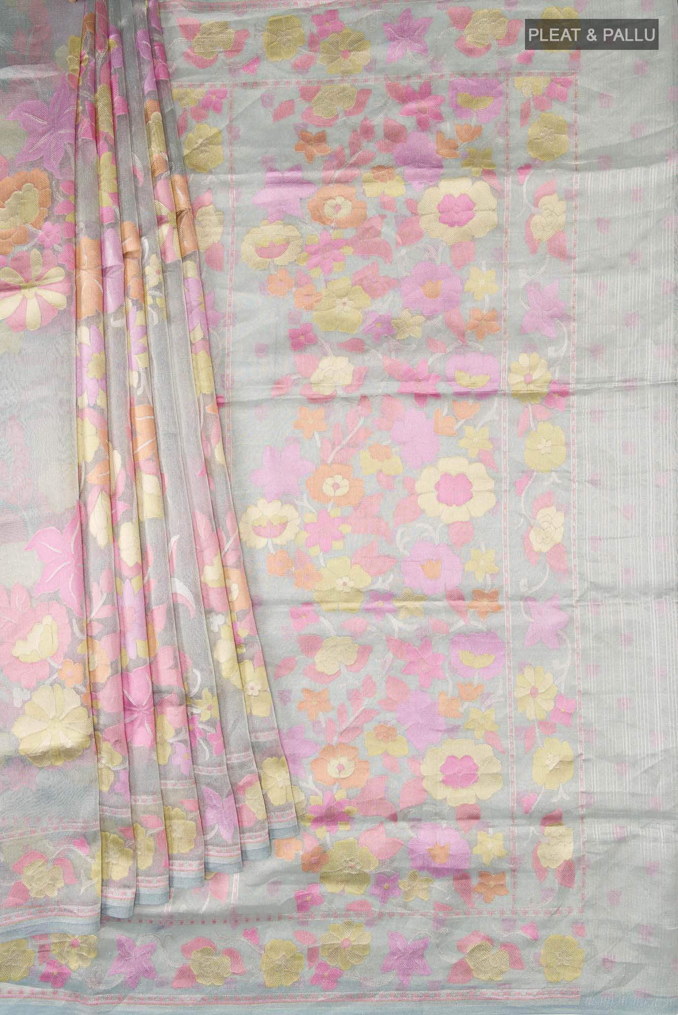 Multi Banarasi Tissue Silk Saree - Image 2