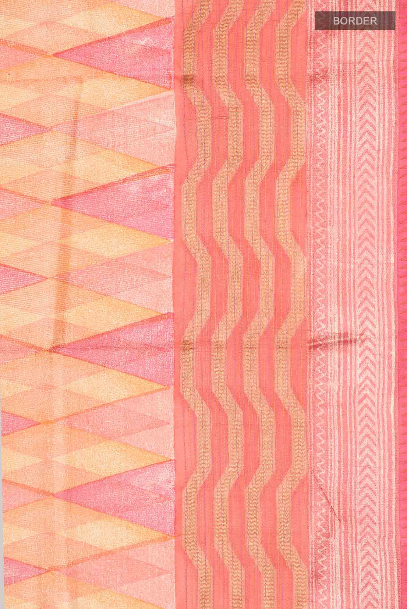Multi Bhagalpuri Tussar Silk Saree - Image 4