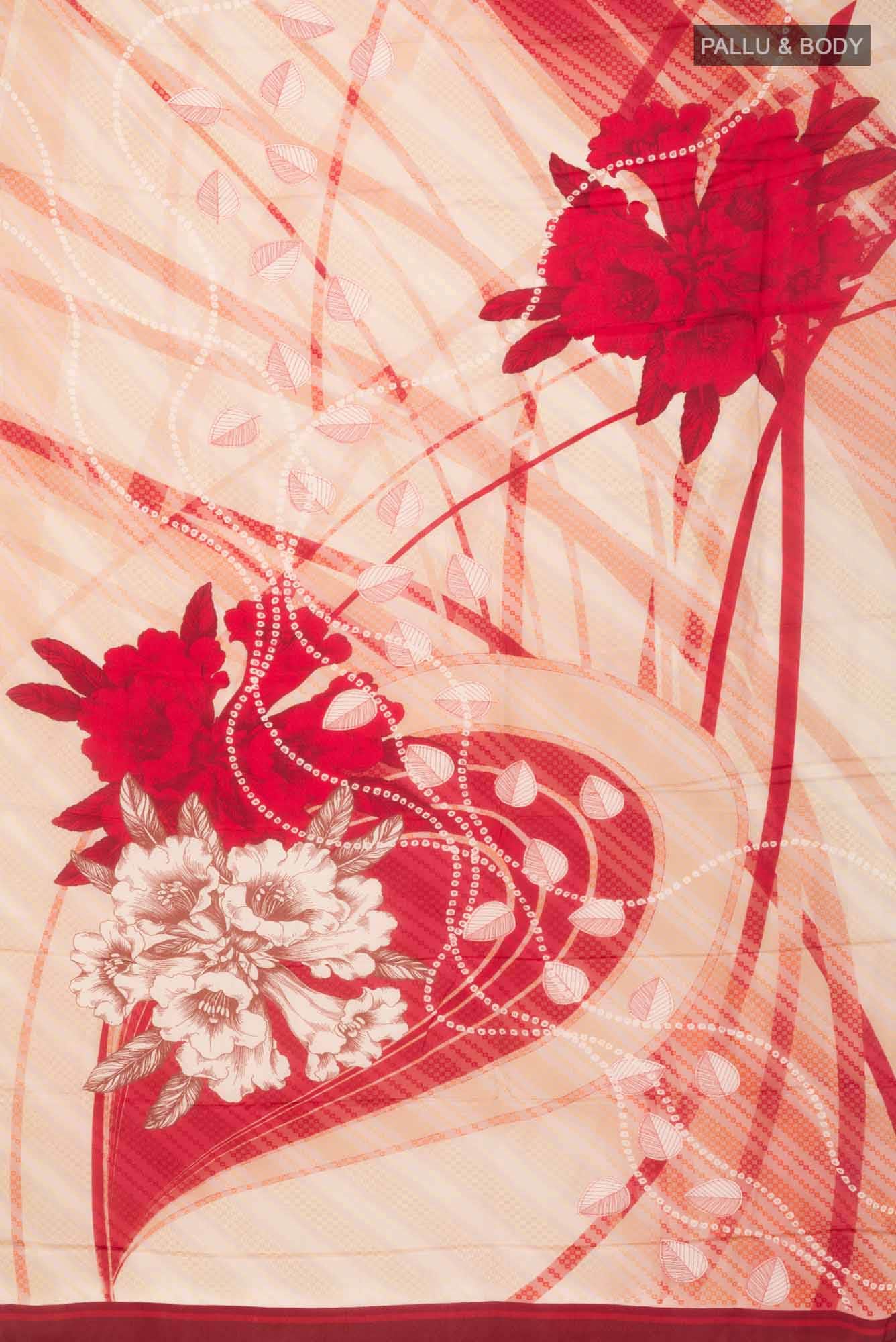 Multi Blended Viscose Crepe Saree - Image 2