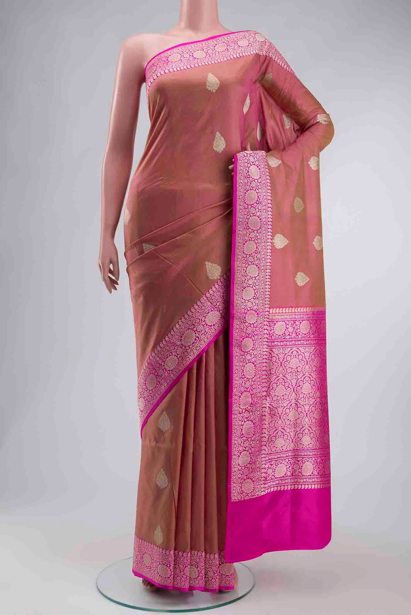 Multi Color Banarasi Katan Silk Saree