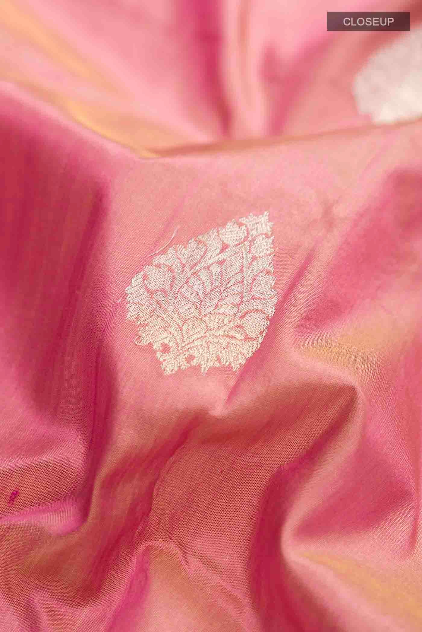 Multi Color Banarasi Katan Silk Saree - Image 2