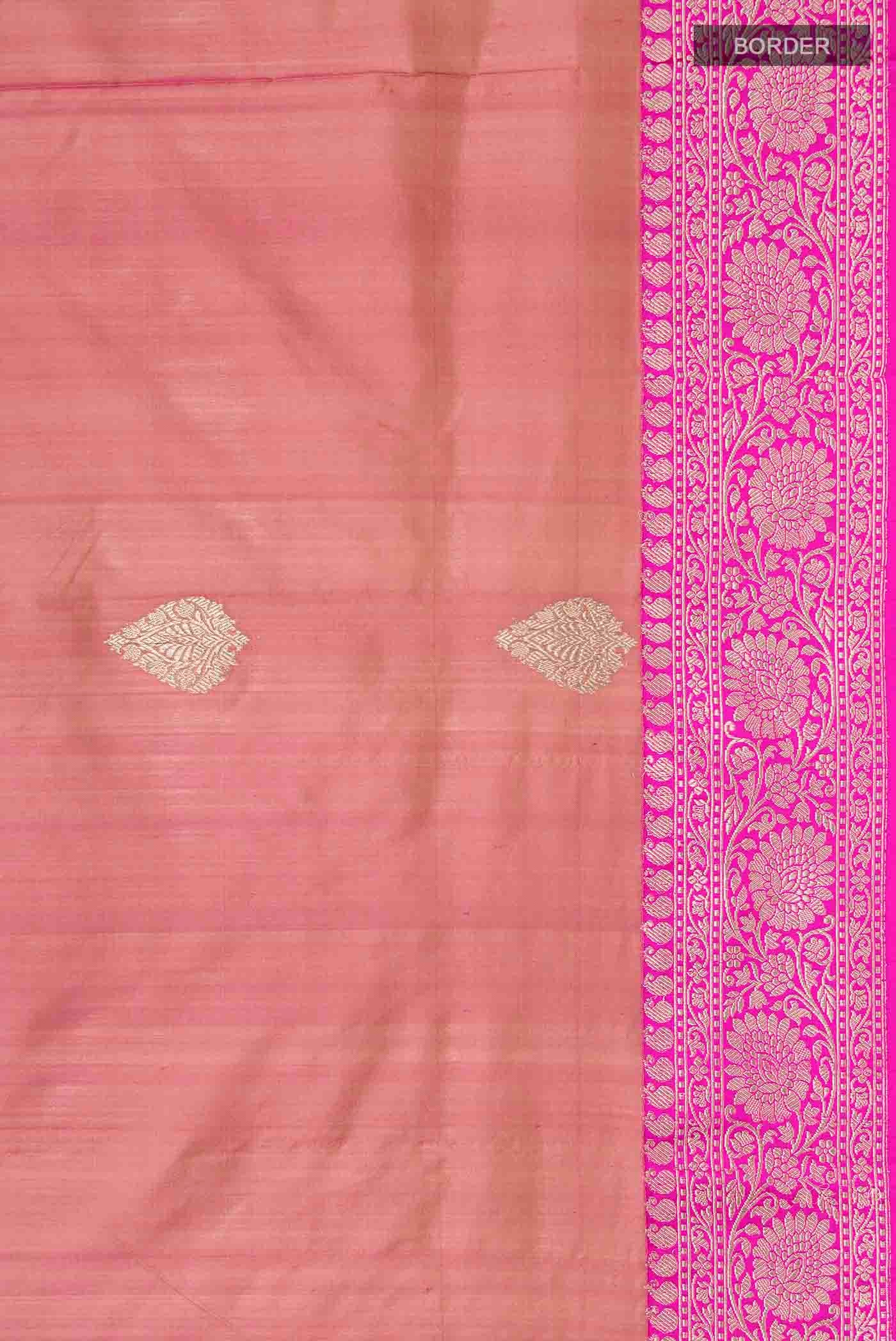 Multi Color Banarasi Katan Silk Saree - Image 3