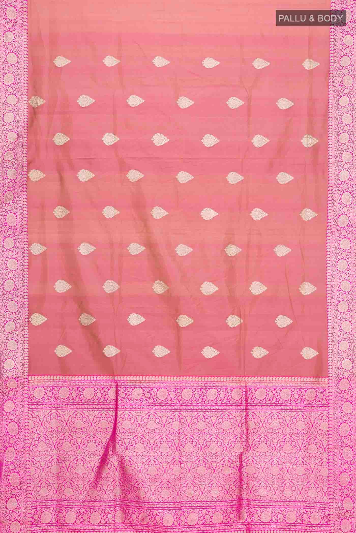 Multi Color Banarasi Katan Silk Saree - Image 5