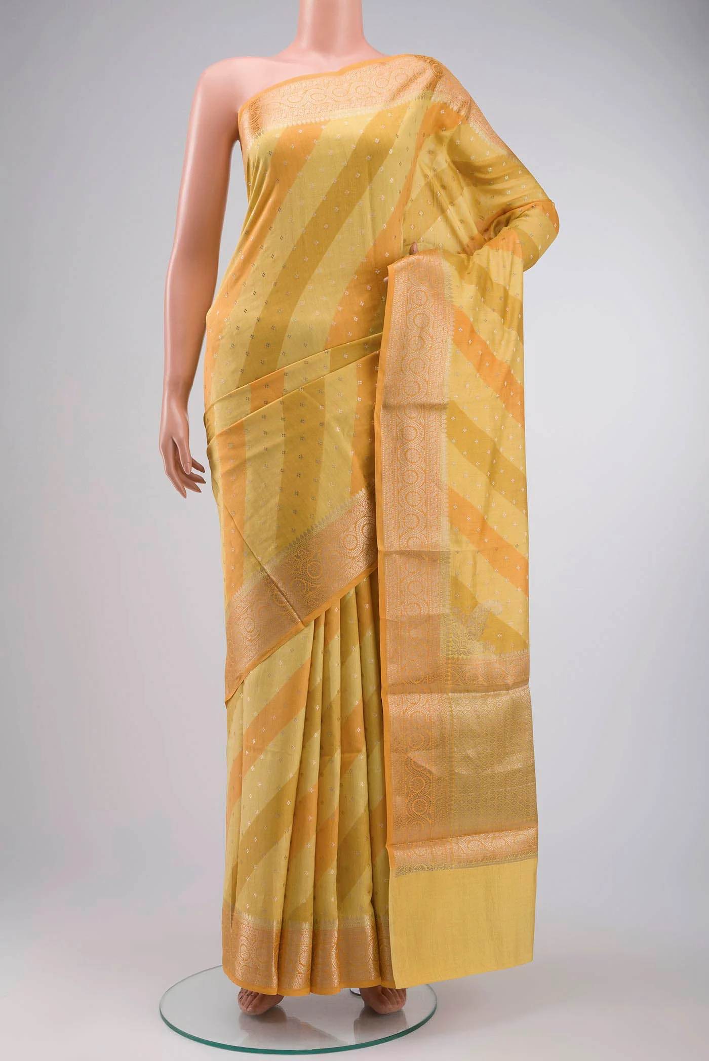 Multi Color Banarasi Raw Silk Saree