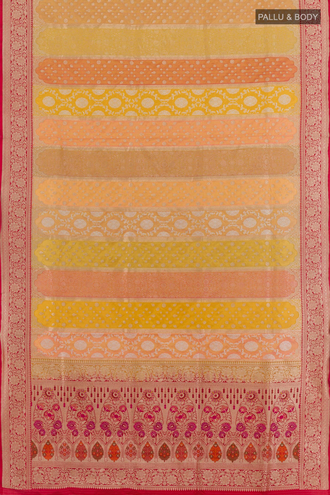 Multi Color Banarasi Silk Saree - Image 5