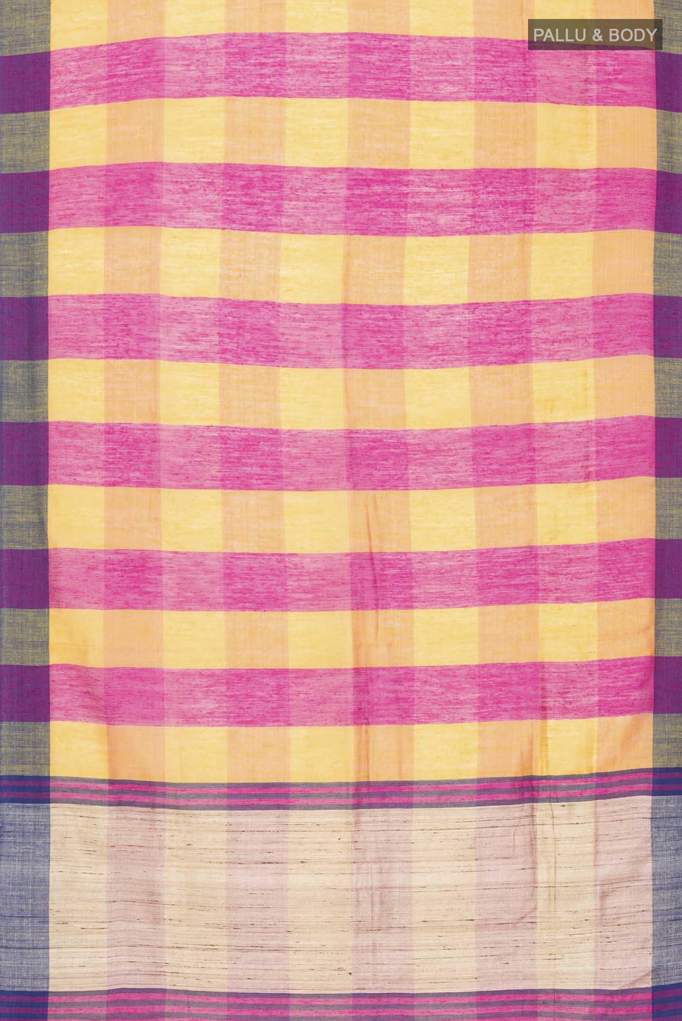 Multi Color Bhagalpuri Tussar Silk Saree - Image 3