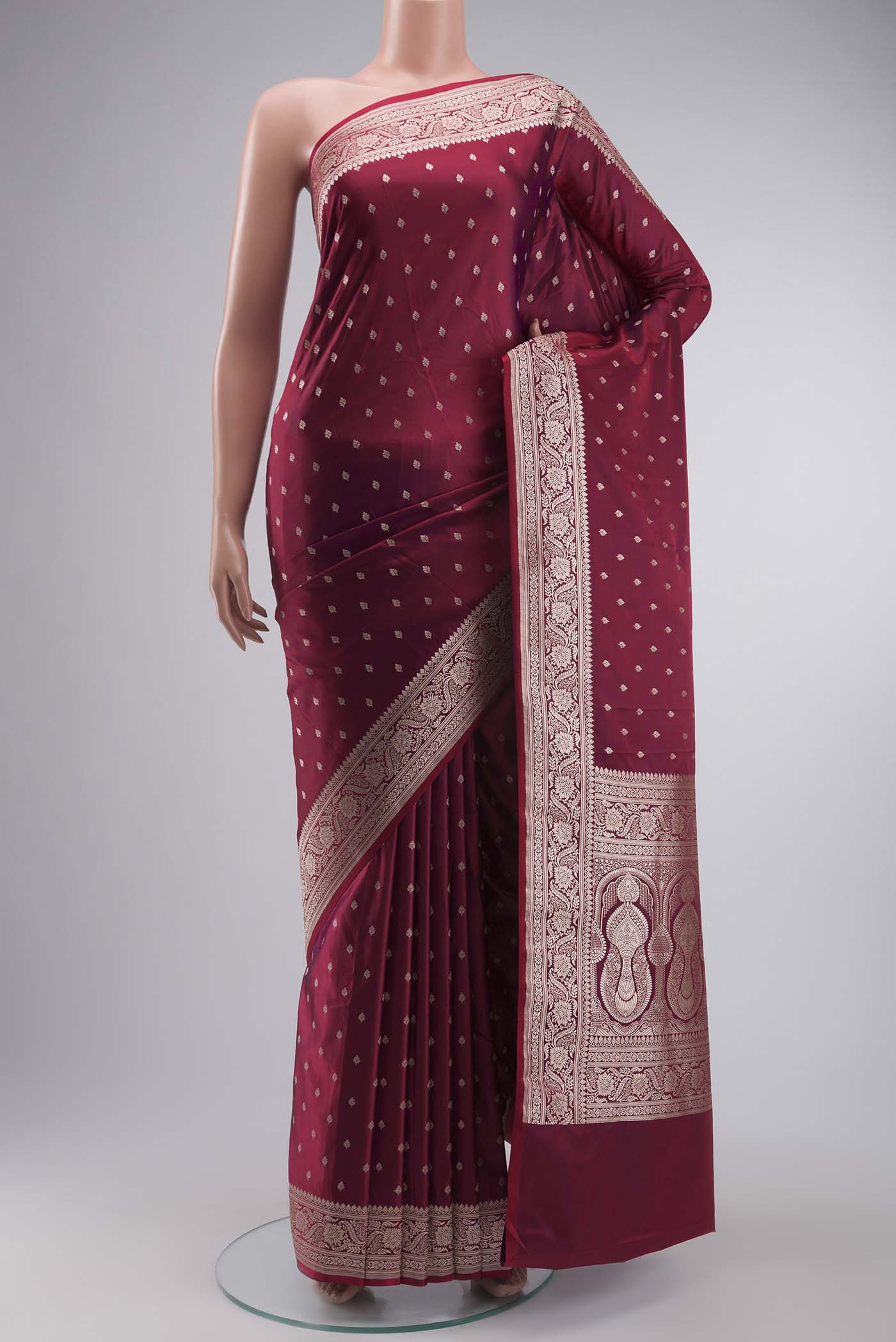 Multi Color Blended Banarasi Silk Saree