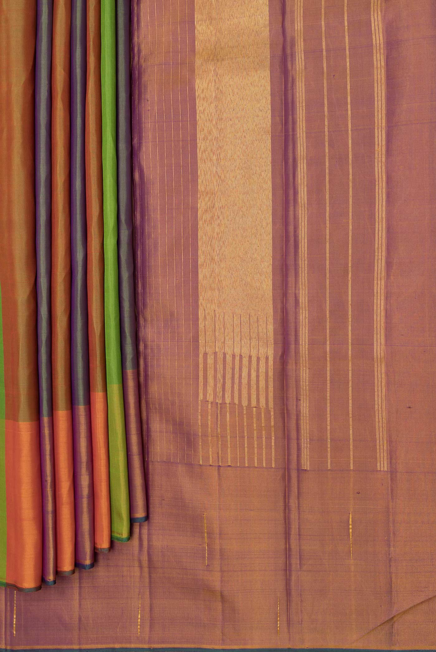 Multi Color Kanjivaram Saree - Image 4
