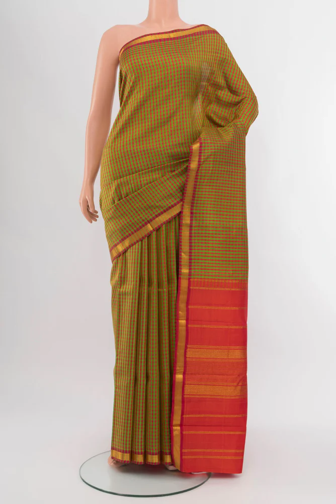 Multi Color Kanchipuram Silk Saree