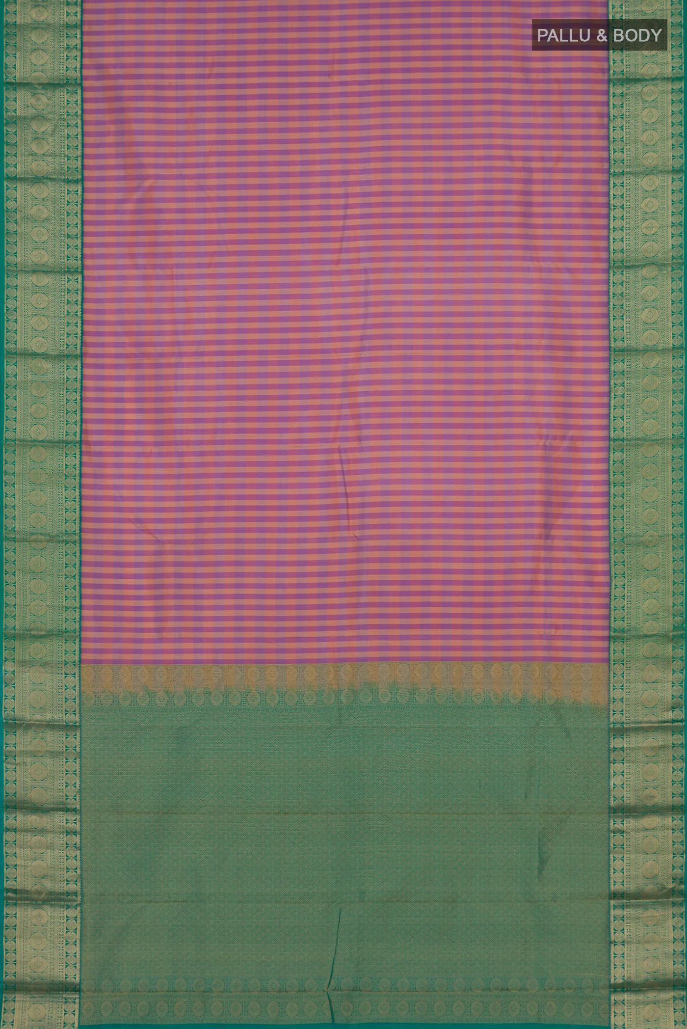 Lavender Kanchipuram Silk Saree - Image 5