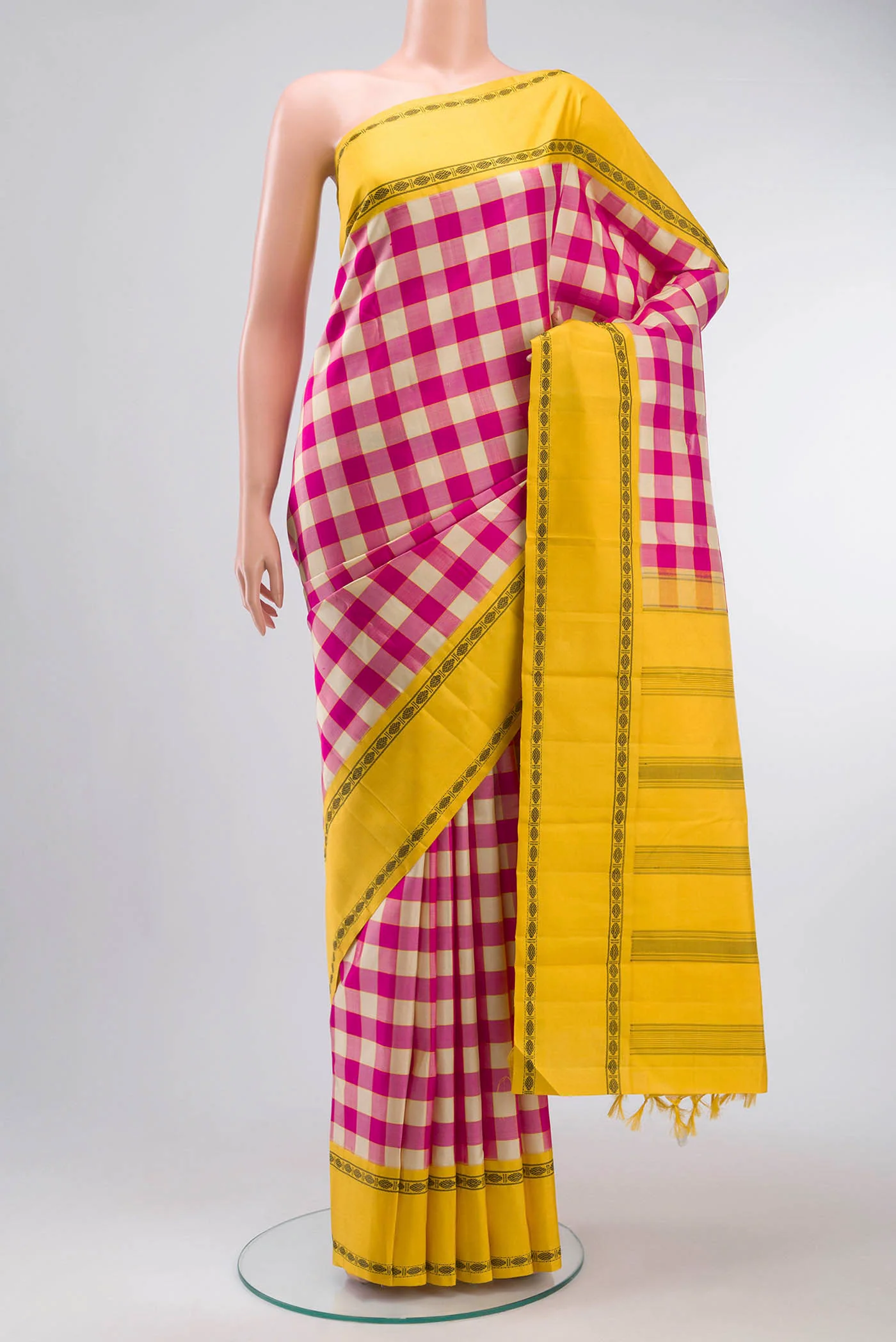 Multi Color Kanjivaram Silk Saree