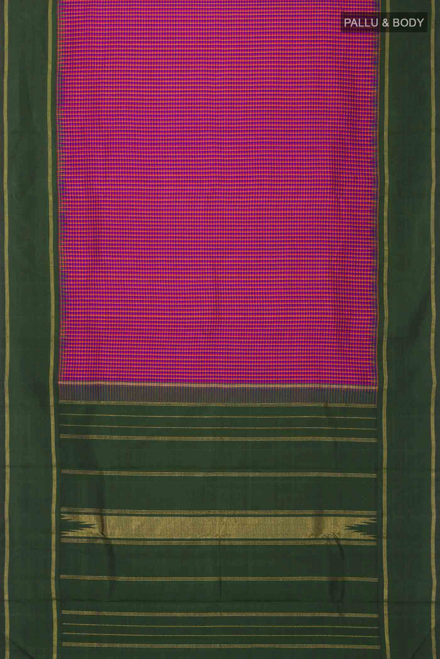Multi Color Kanchipuram Silk Saree - Image 6