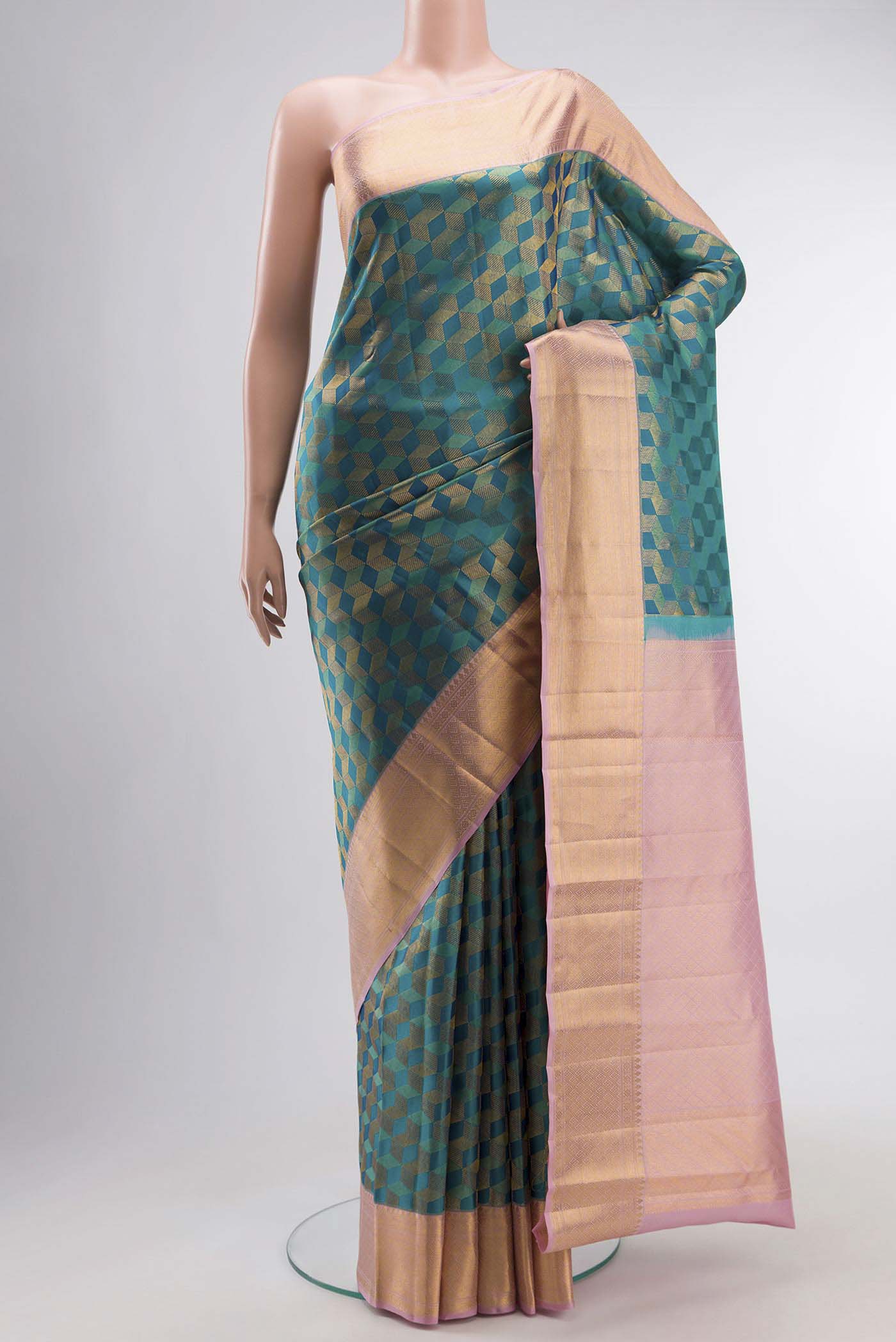 Multi Color Kanchipuram Silk Saree