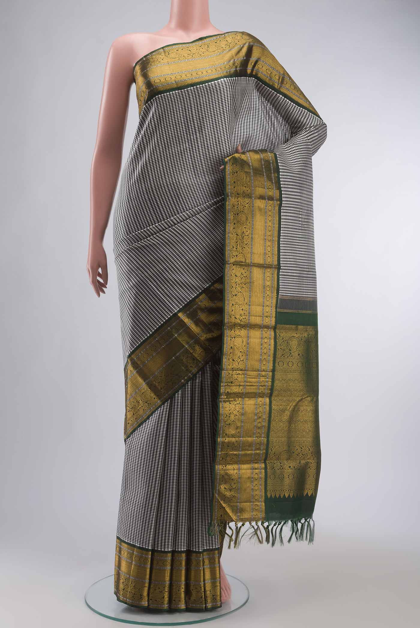 Multi Color Kanjivaram Silk Saree
