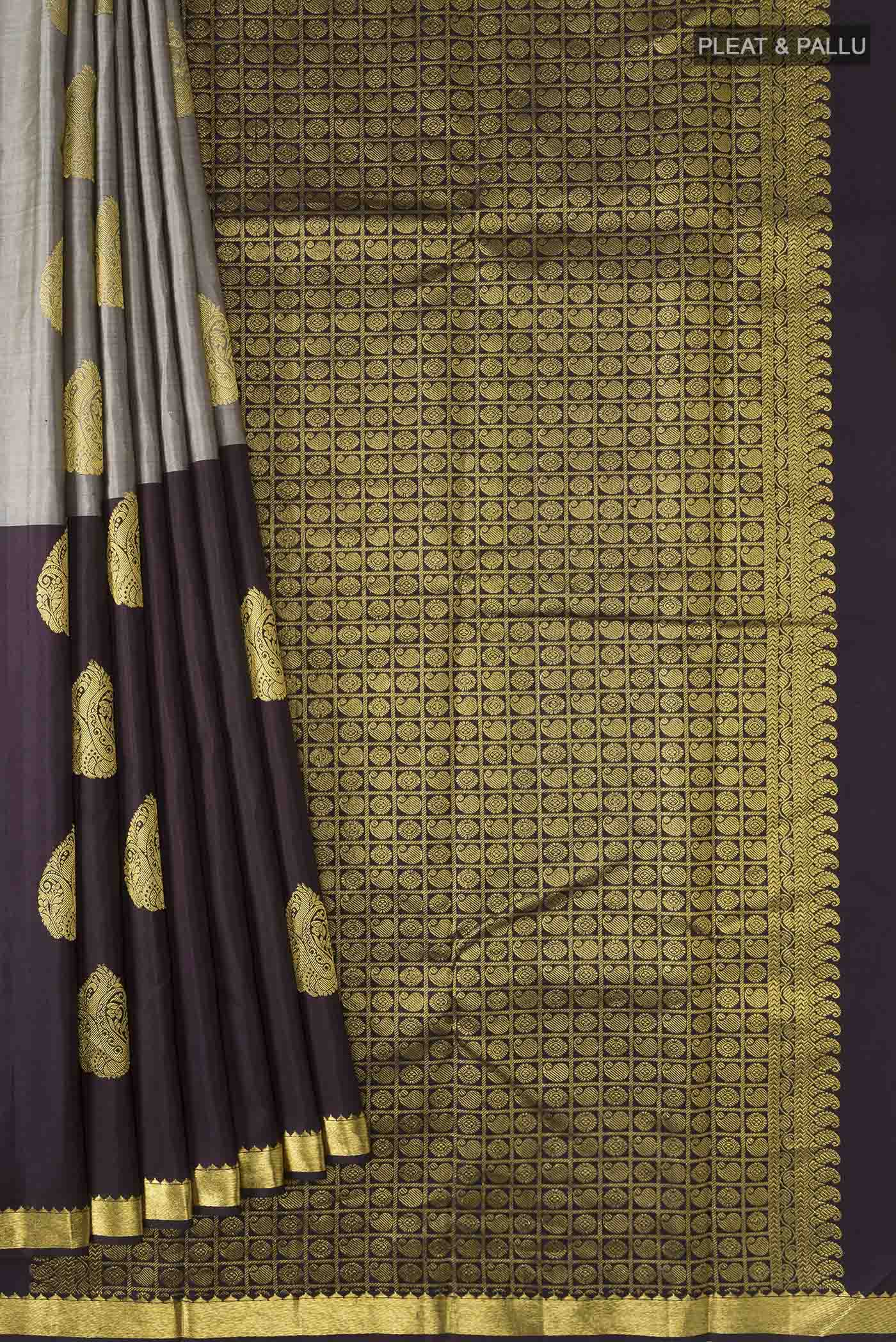 Multi Color Kanchipuram Silk Saree - Image 4