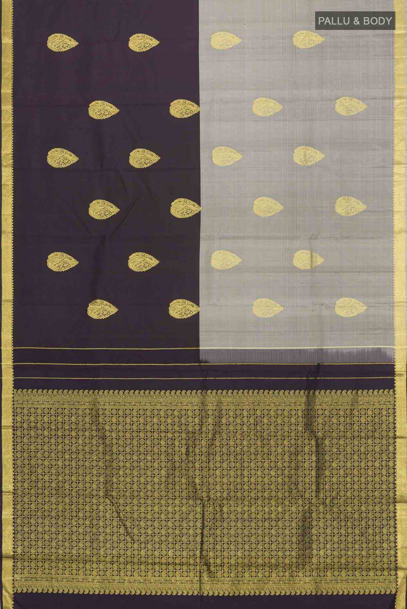Multi Color Kanchipuram Silk Saree - Image 6