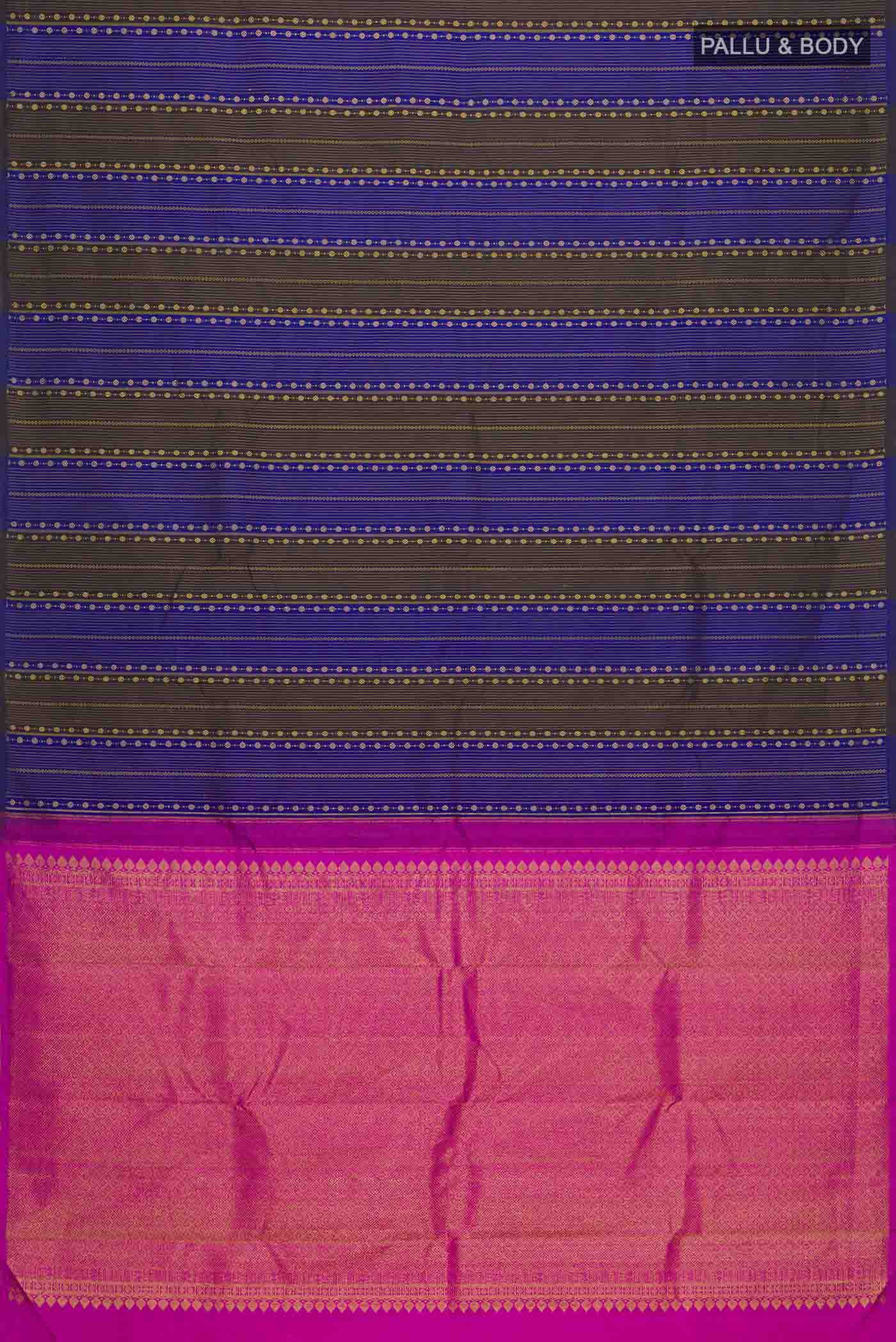 Multi Color Kanjivaram Silk Saree - Image 6