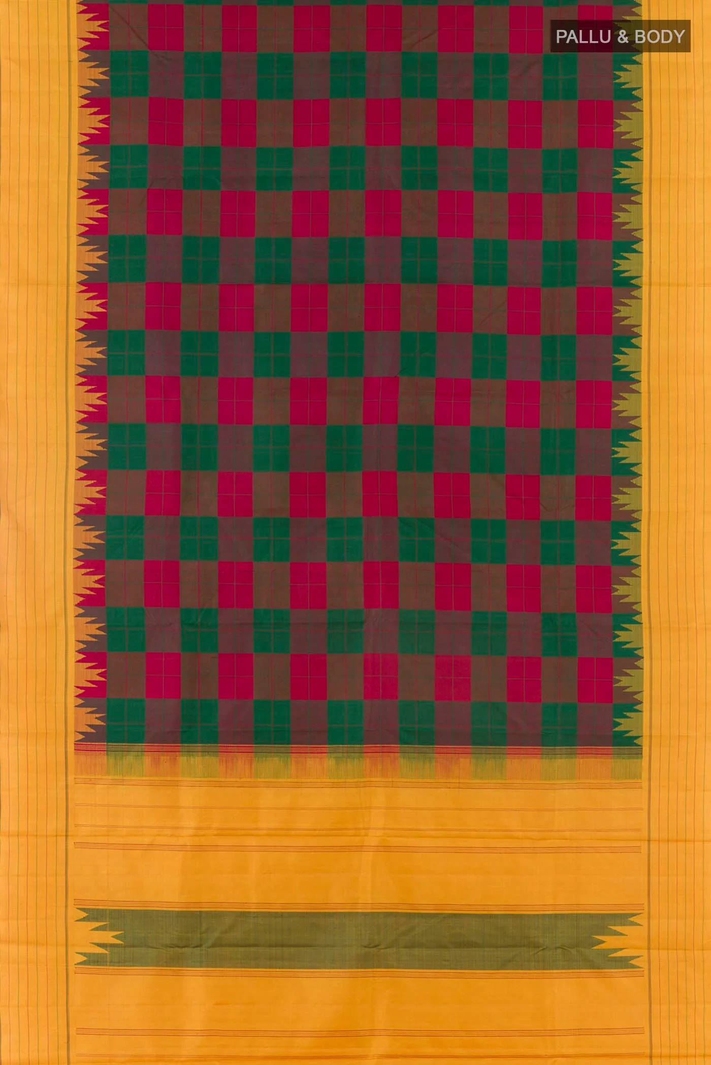 Multi Color Kanjivaram Silk Saree - Image 6